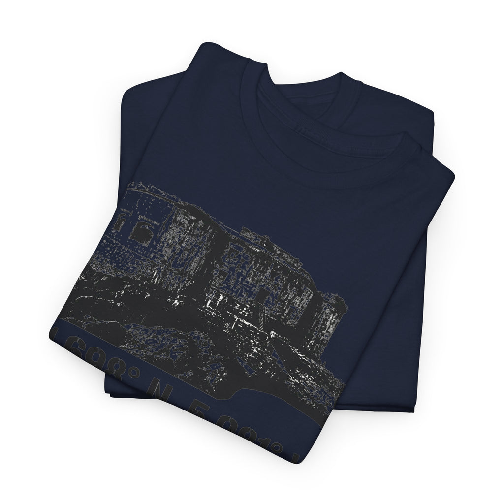 Stack Rock Fort T‑Shirt — Coastal Landmark Graphic Tee
