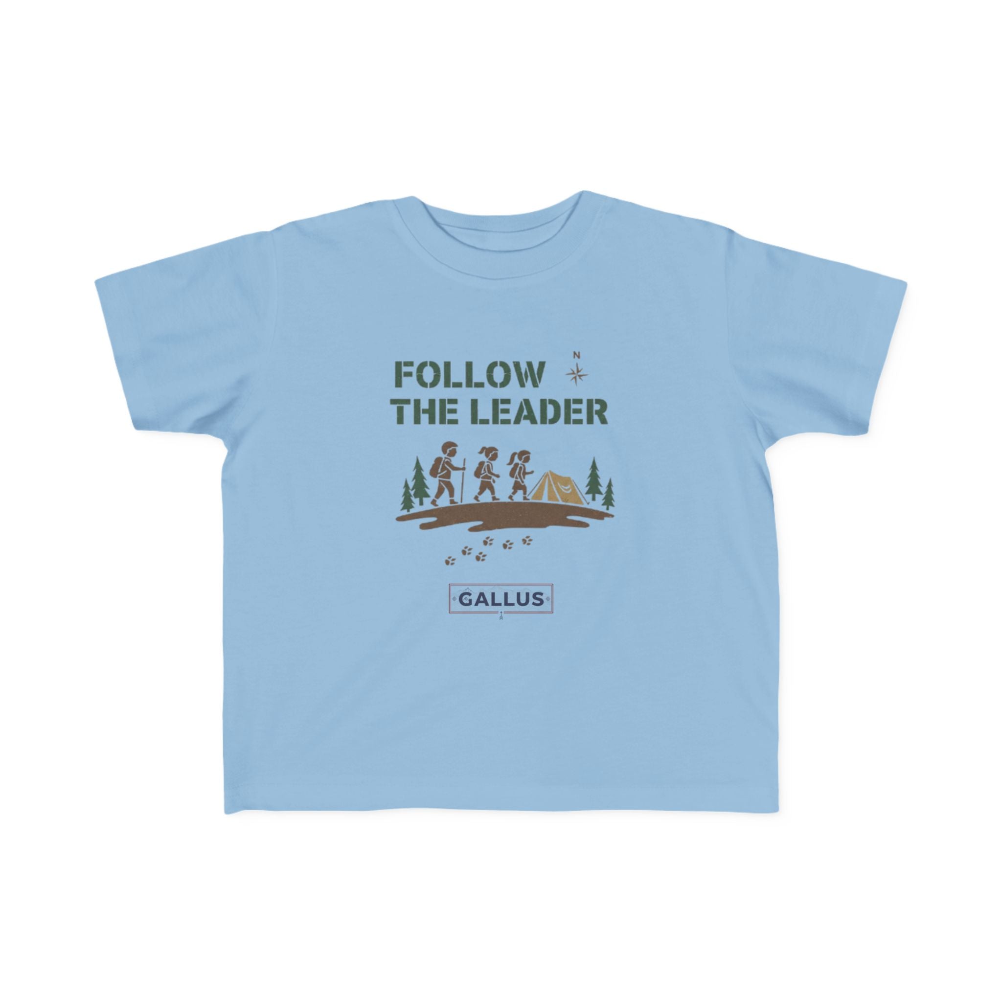 Follow the Leader Toddler Tee — Cute Camping Kids T‑Shirt