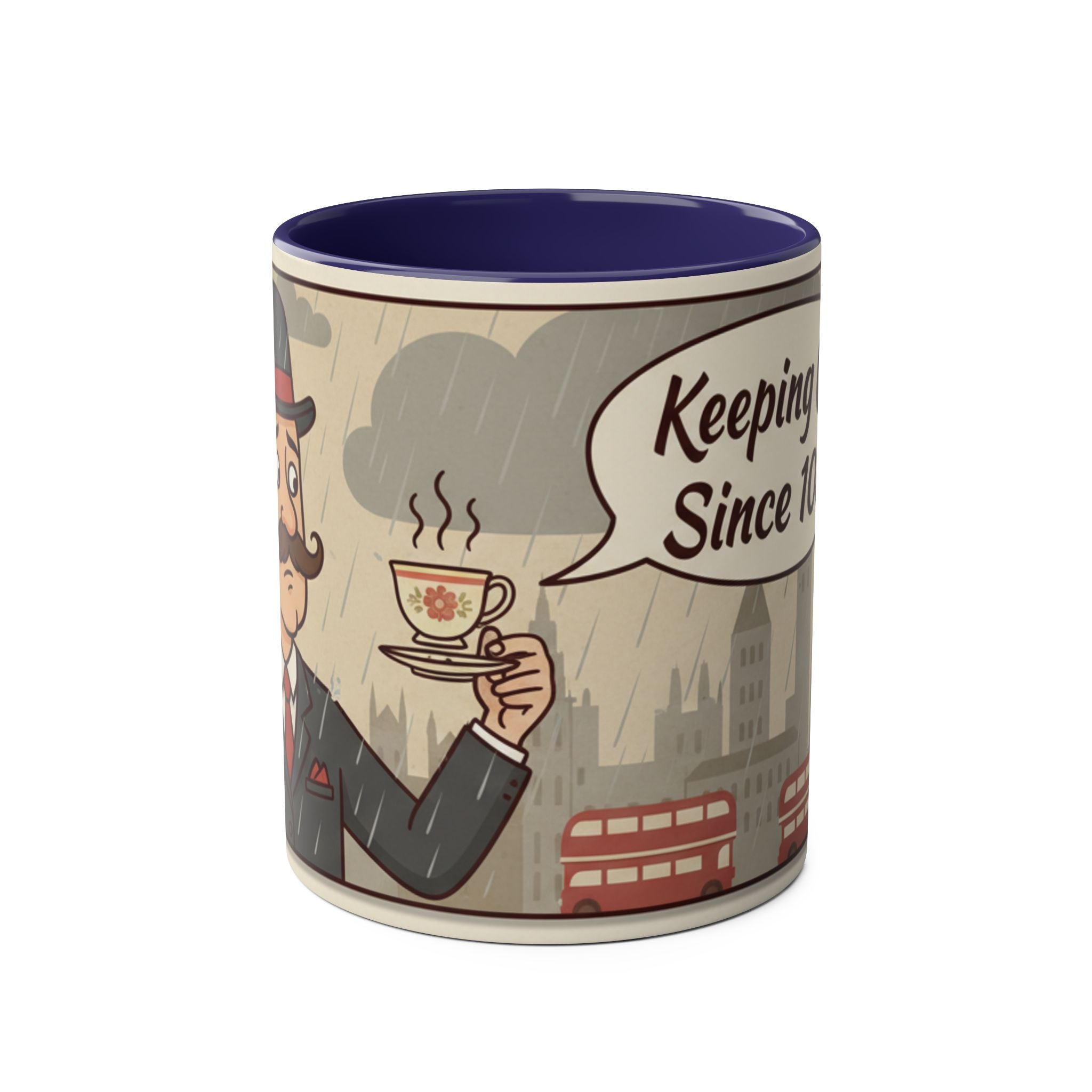 Two-Tone Coffee Mugs, 11oz