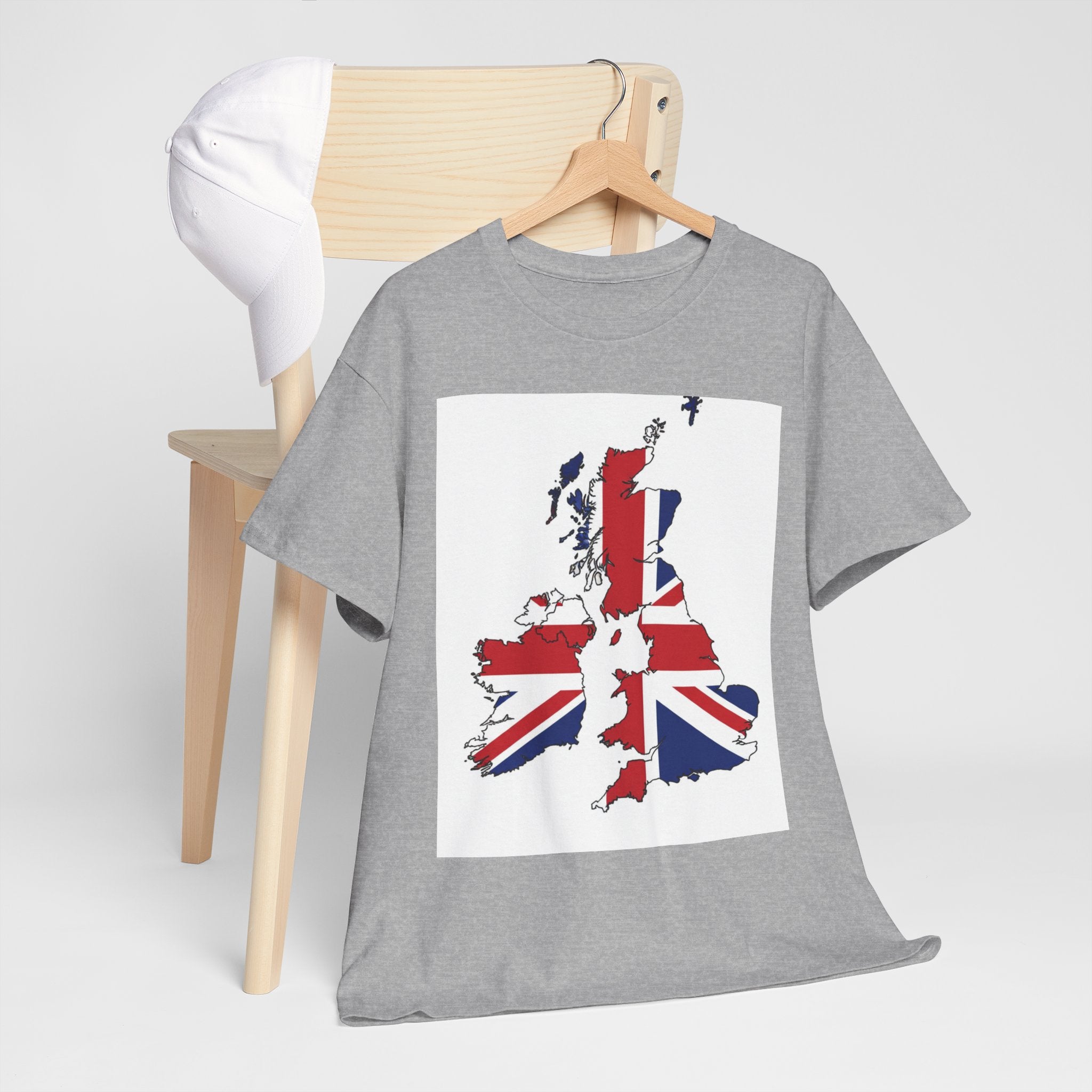 UK Map Flag T-Shirt — British Union Jack Graphic Tee