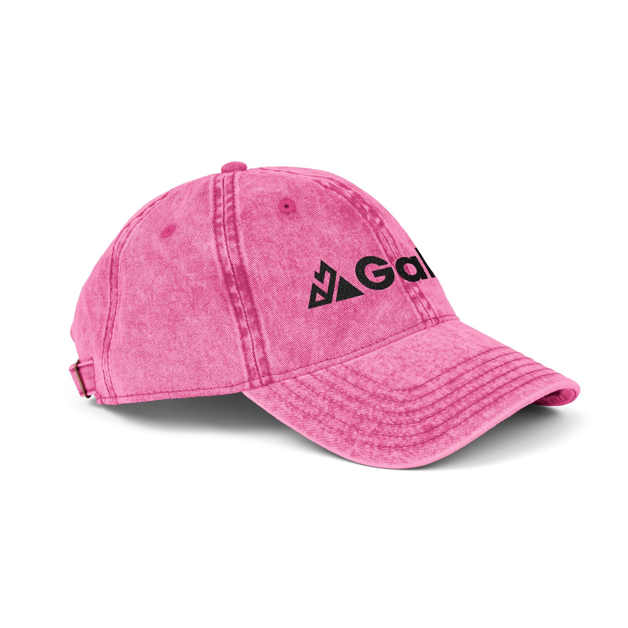 Vintage Embroidered Cap – Distressed Gray ‘GALLUS’ Patch Hat