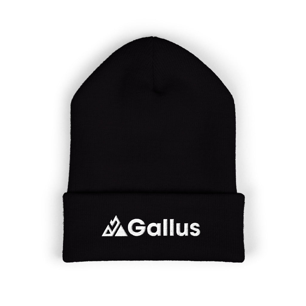 Gallus Embroidered Cuffed Beanie — Classic Winter Knit Hat
