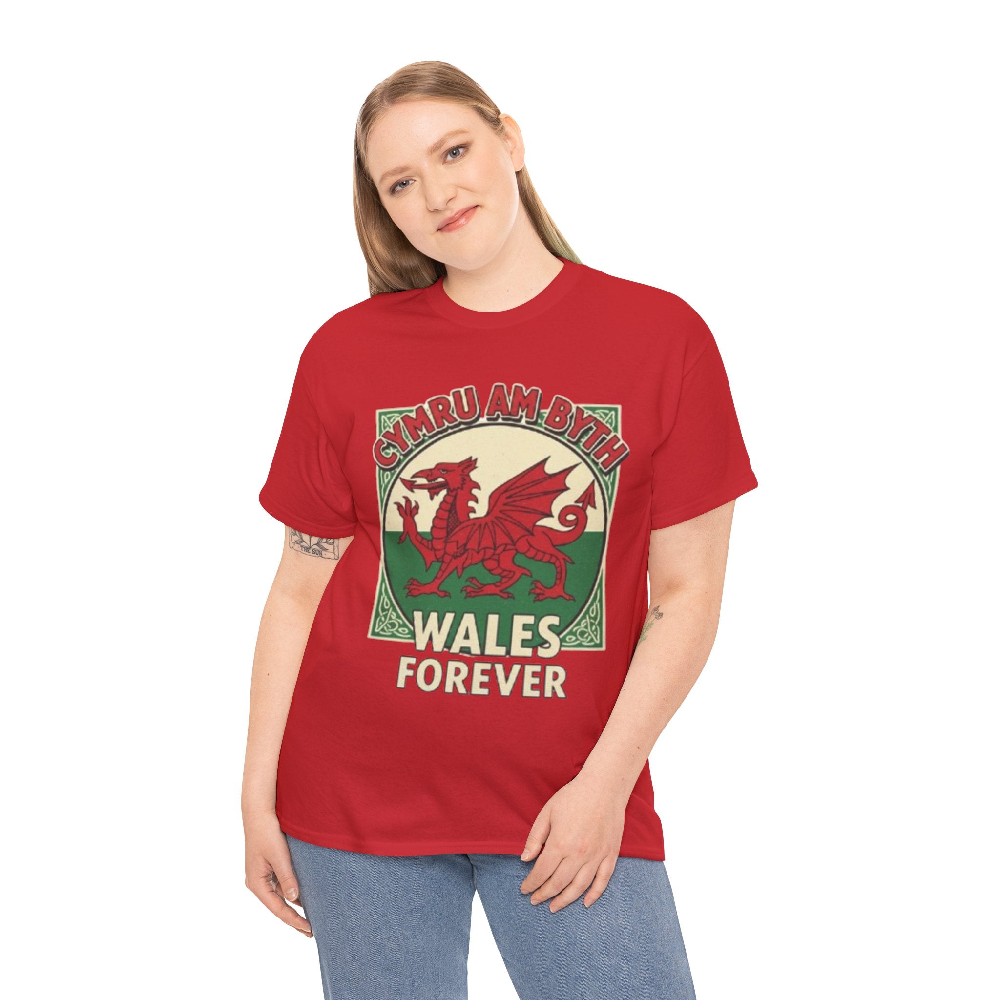 Wales Forever T-Shirt — Cymru Am Byth Retro Welsh Dragon Tee