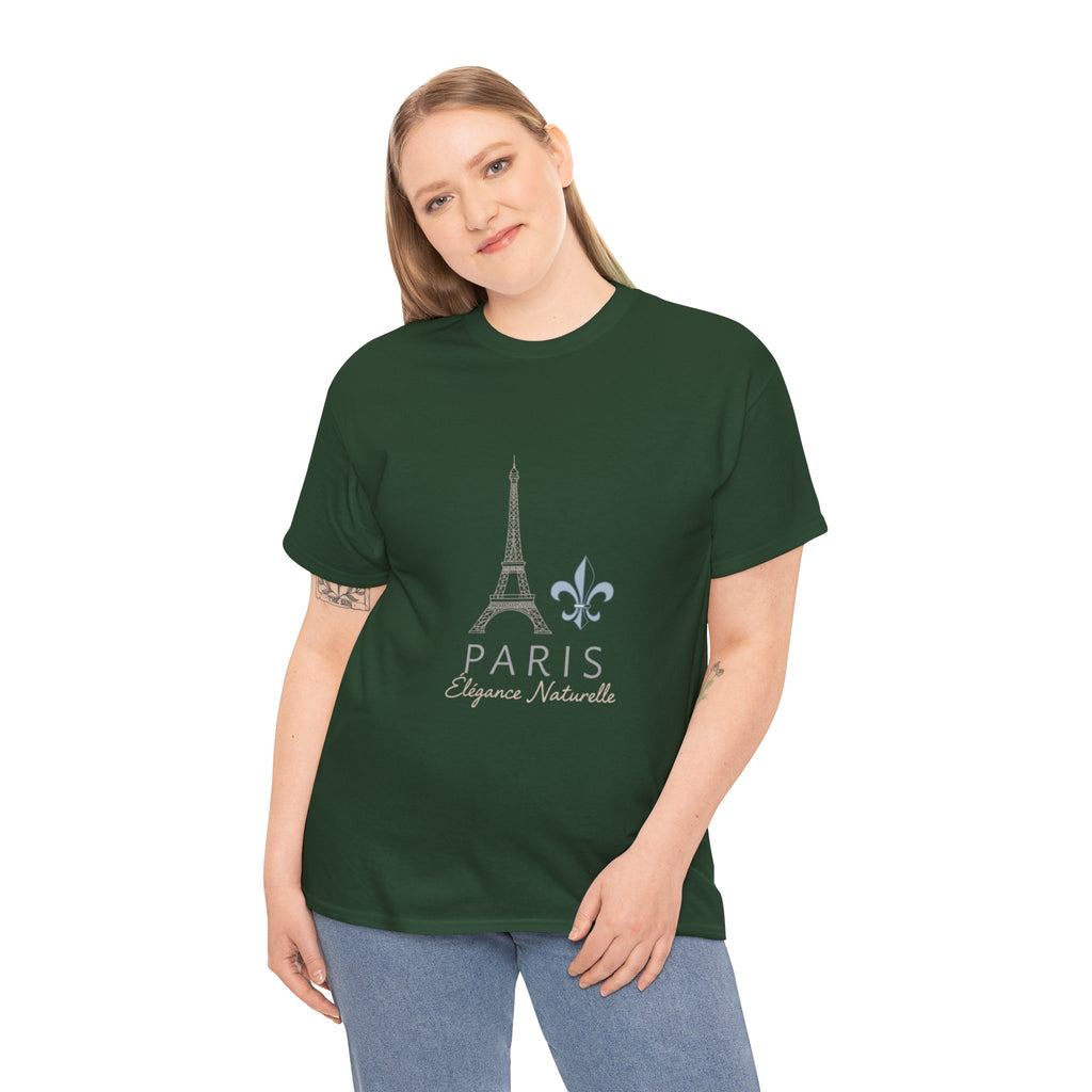Paris Eiffel Tower Tee – 'Paris Élégance Naturelle' Graphic T-Shirt
