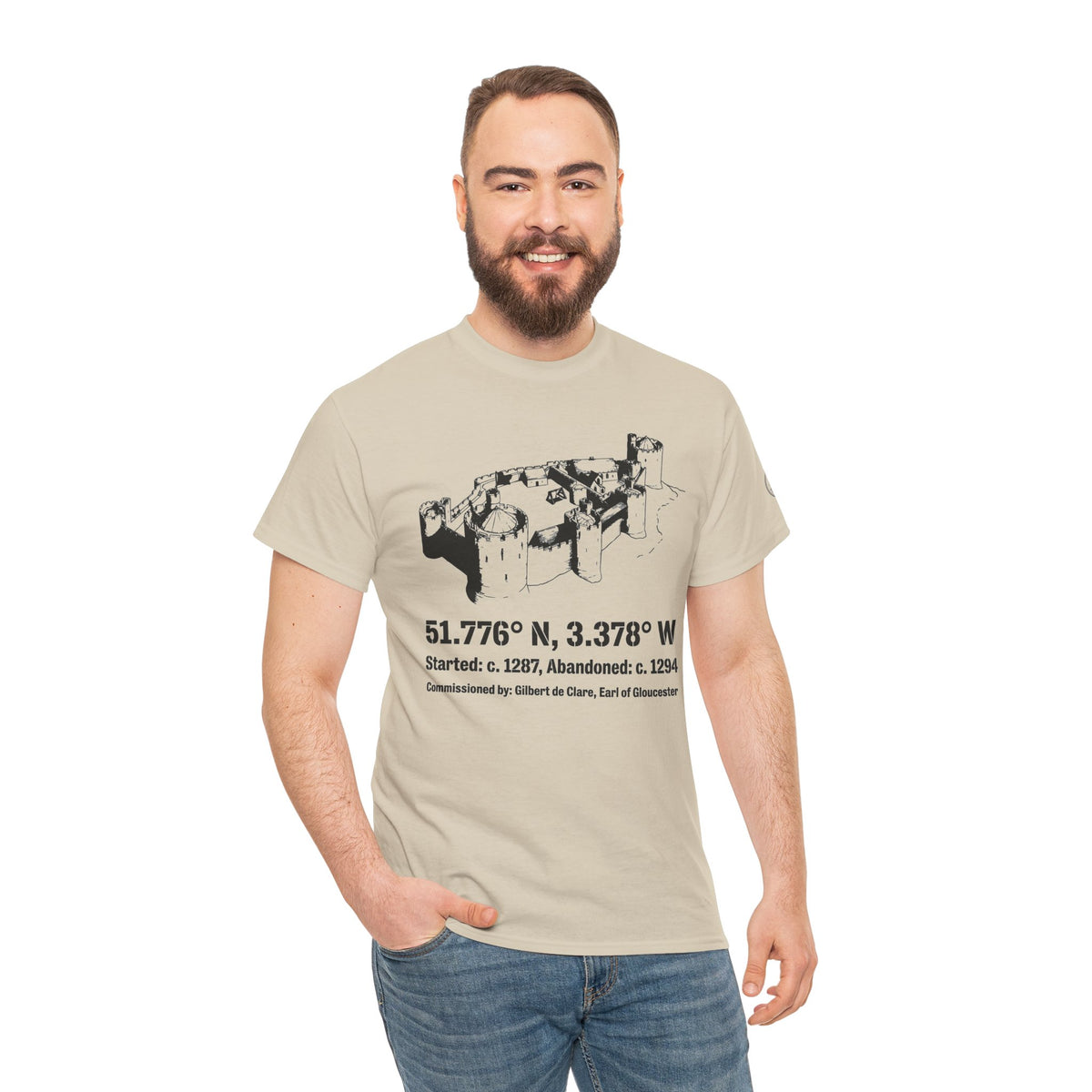 Morlais Castle Wales T-Shirt — Historic Welsh Ruins Tee — product image 2