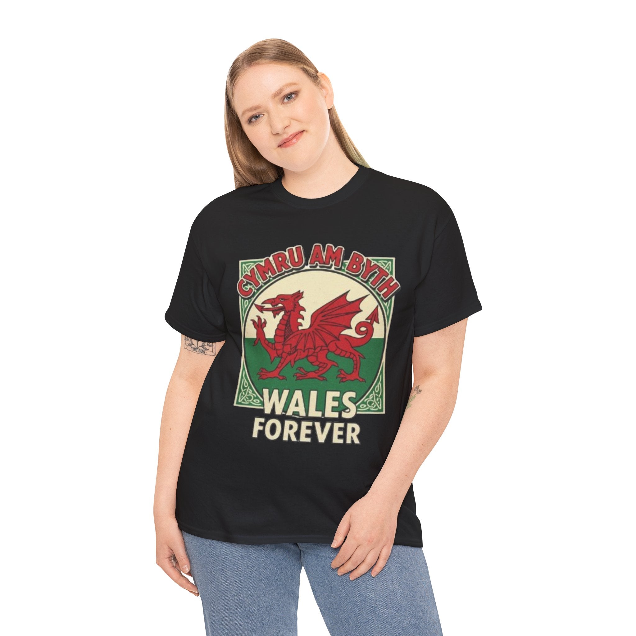 Wales Forever T-Shirt — Cymru Am Byth Retro Welsh Dragon Tee