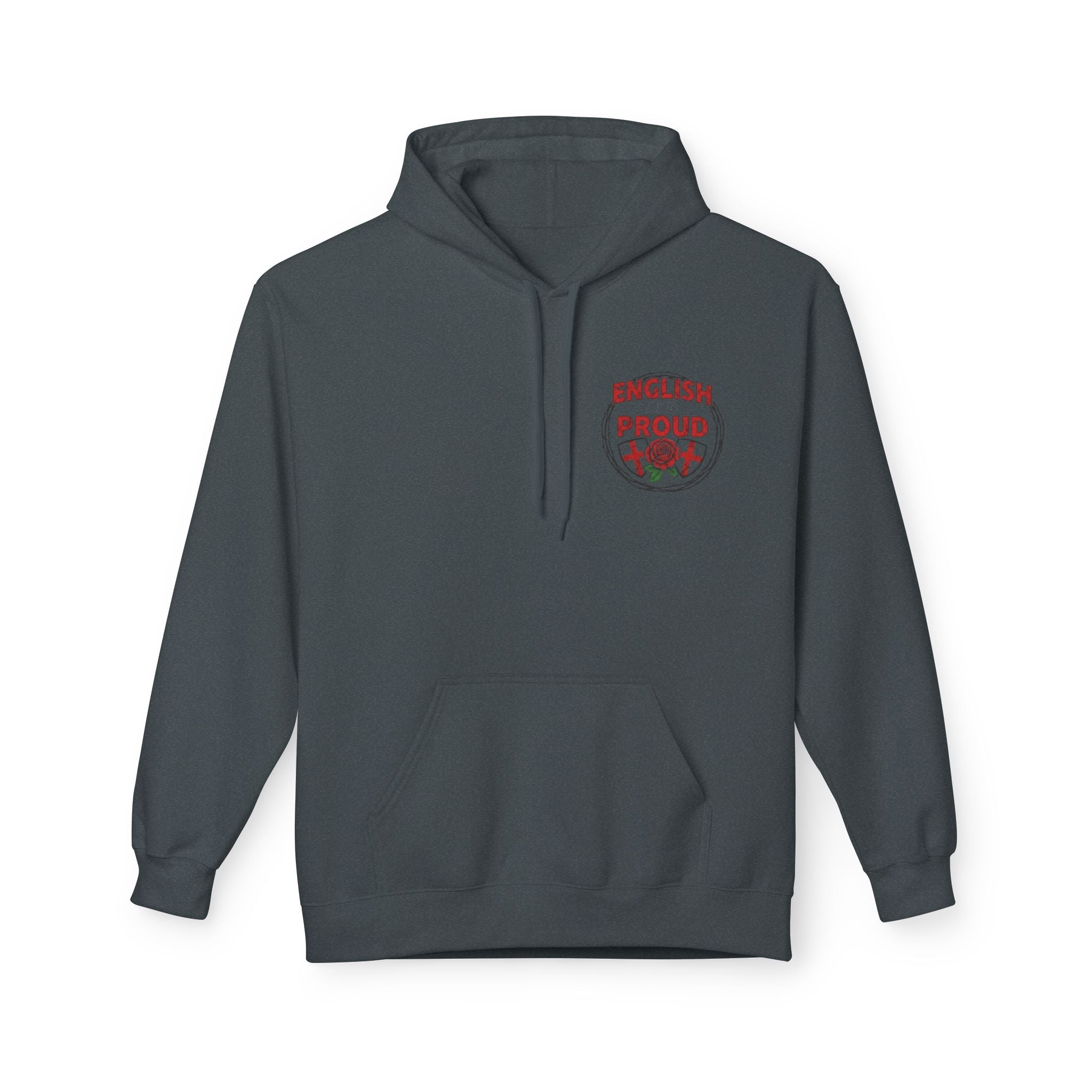 England Rose Hoodie – Classic Red Rose Emblem Sweatshirt