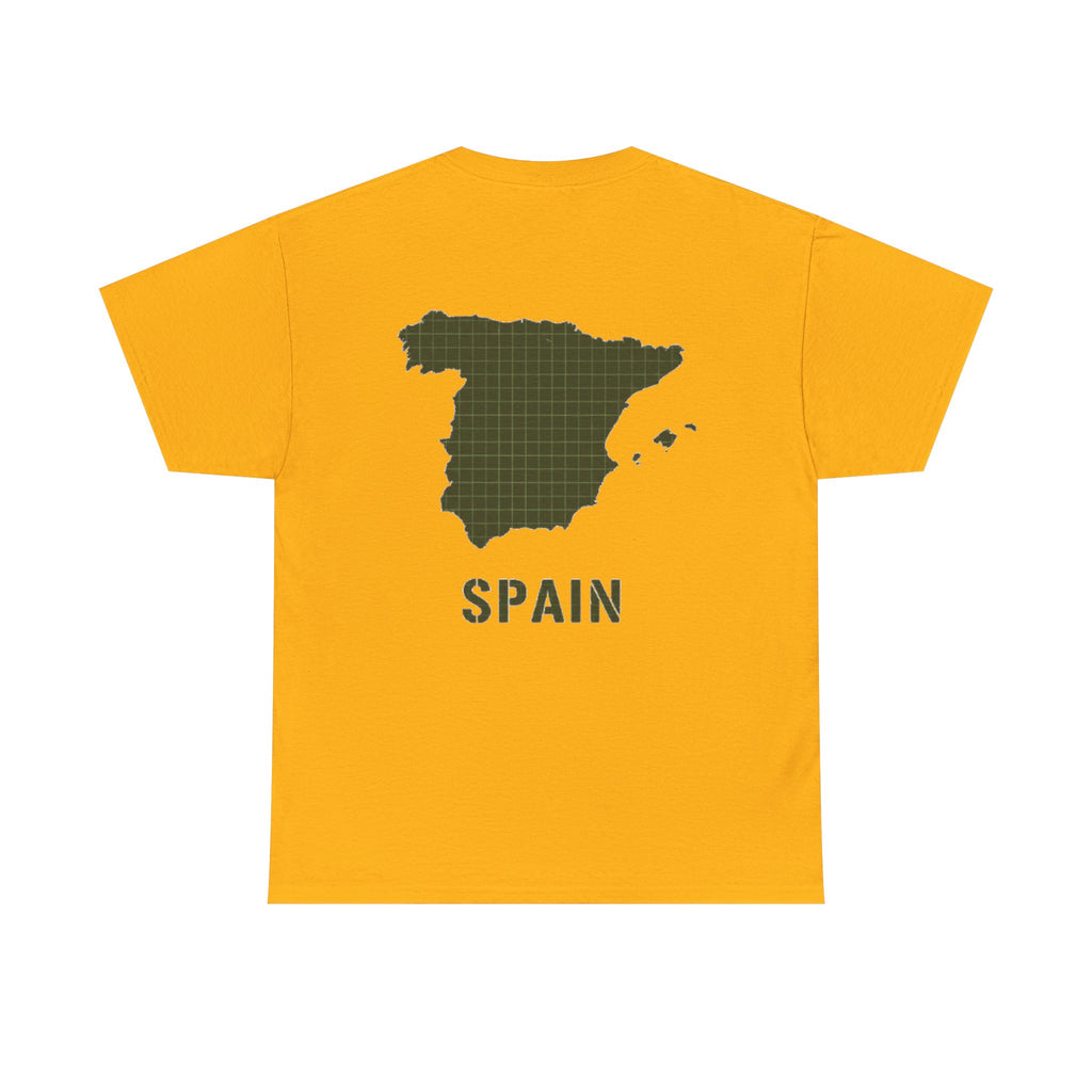 Gallus Spain Map T‑Shirt — Vintage Grid Spain Map Tee