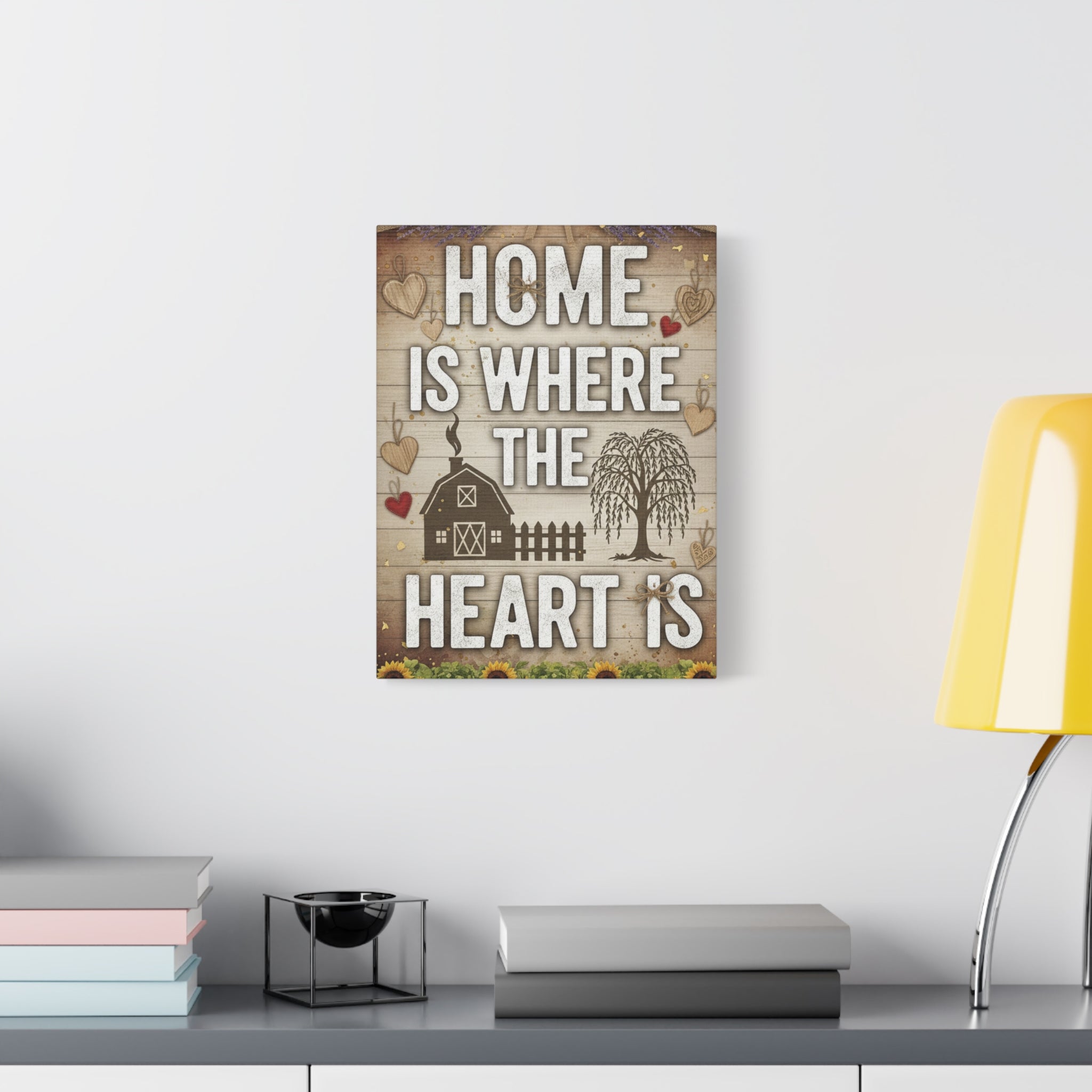 Home Is Where the Heart Is Canvas Wall Art