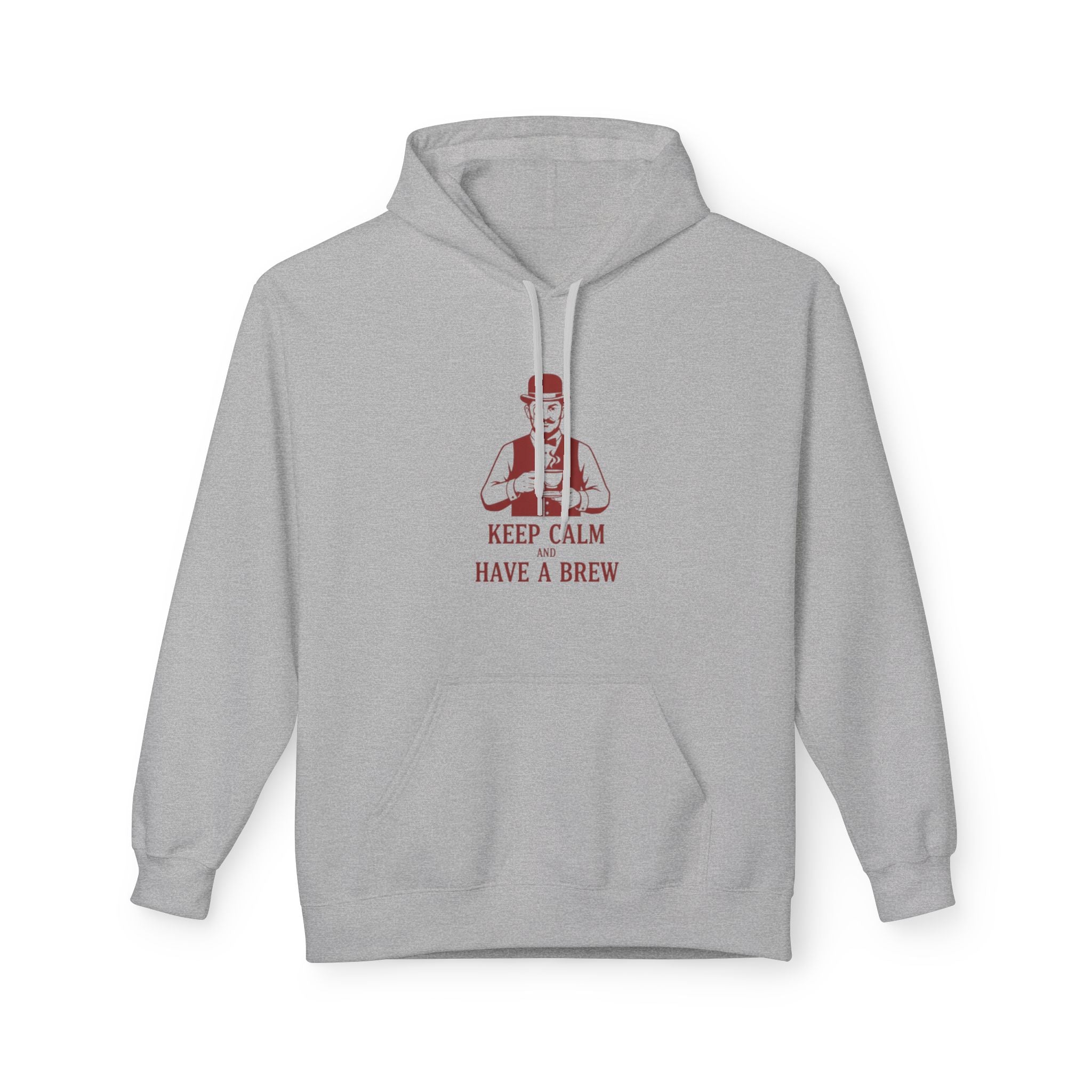 Coffee Lover Hoodie — "Keep Calm Have a Brew" Vintage Barista Sweatshirt