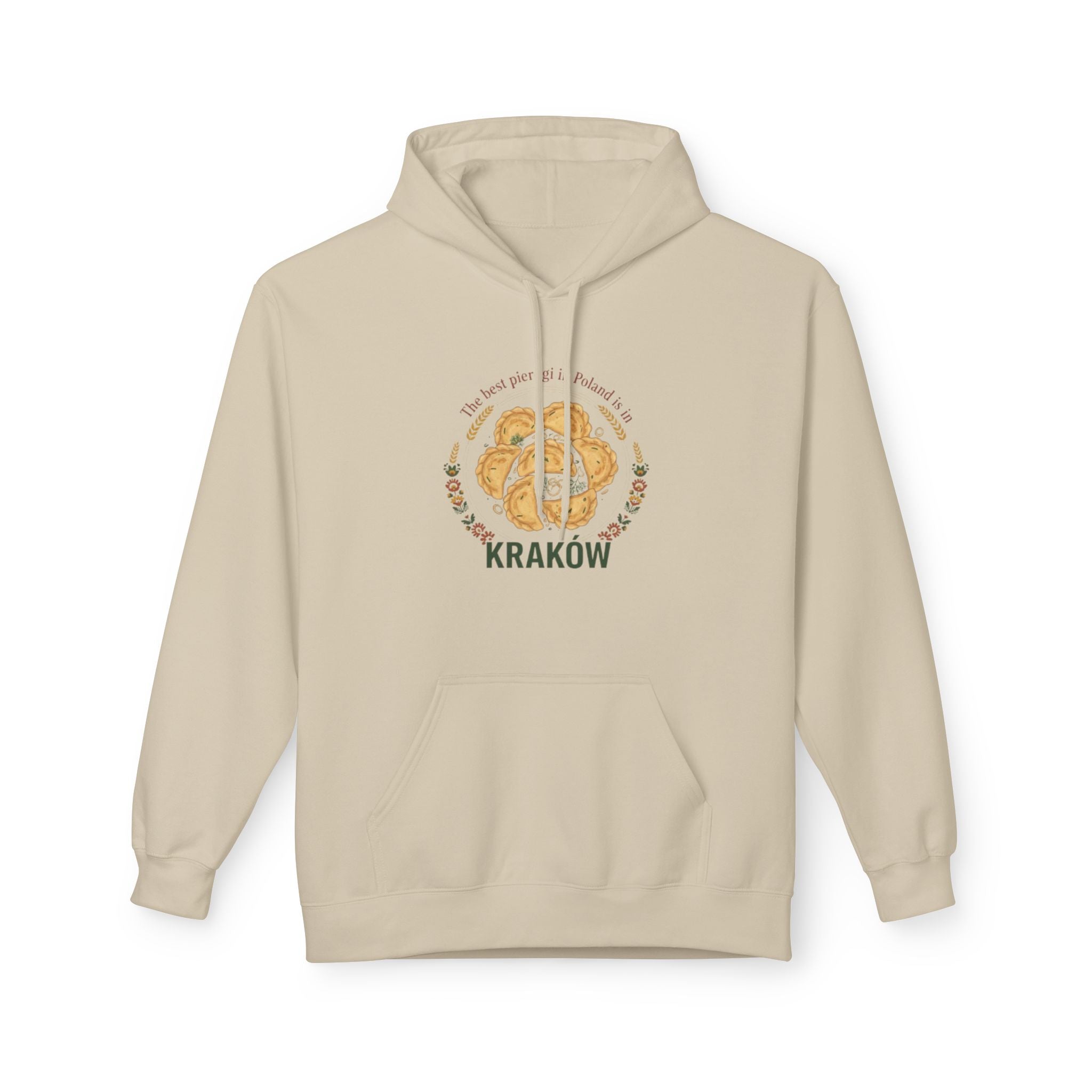 Kraków Gingerbread Circle Hoodie – Polish Travel Souvenir Sweatshirt