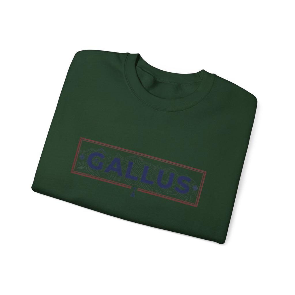 Spain Map Crewneck Sweatshirt — GALLUS Logo Travel Pullover