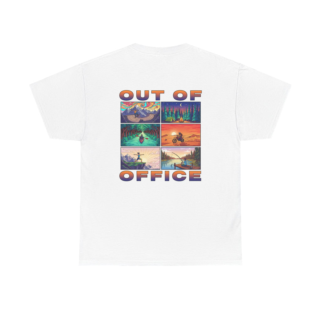 Out of Office T-Shirt — Retro Adventure Vacation Tee