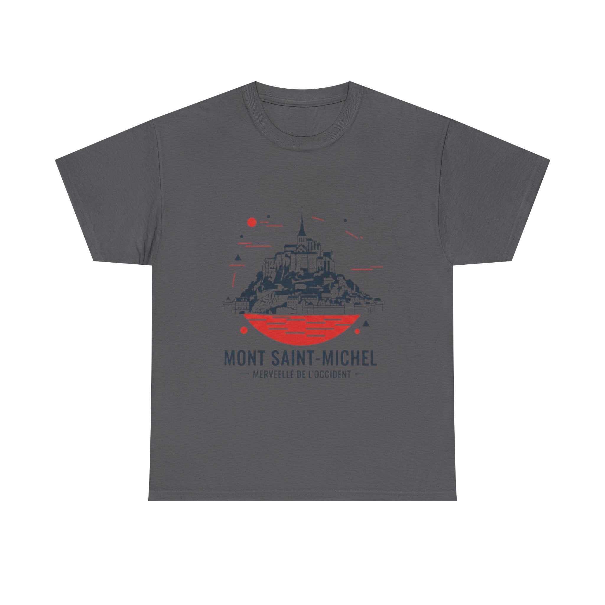 Mont Saint-Michel Illustration T-Shirt — French Landmark Travel Tee