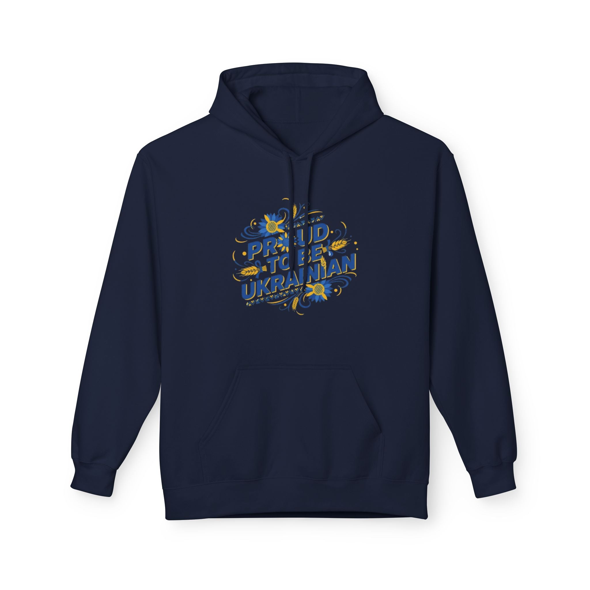 Proud to Be Ukrainian Hoodie — Sunflower Patriotic Ukrainian Pride Sweatshirt
