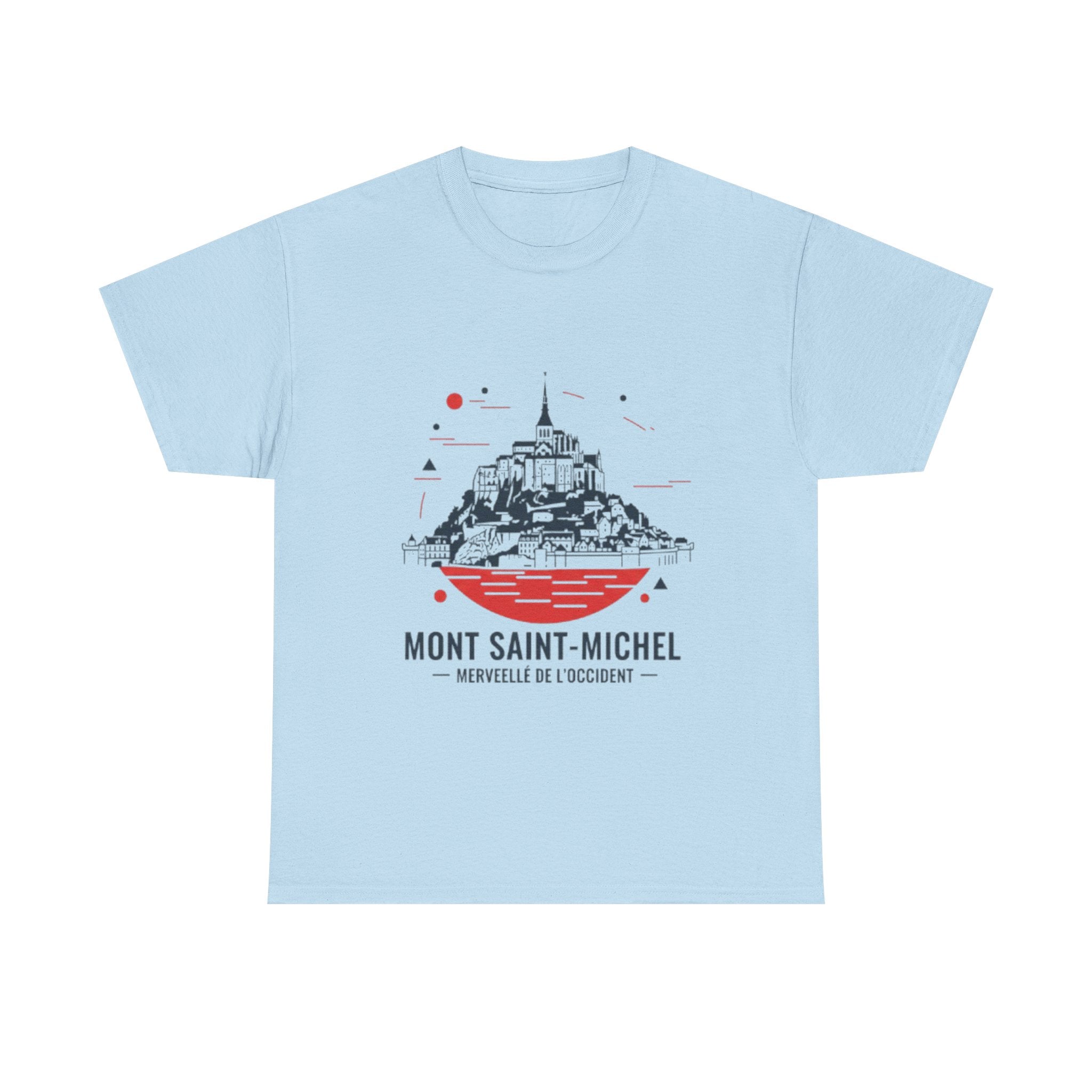 Mont Saint-Michel Illustration T-Shirt — French Landmark Travel Tee