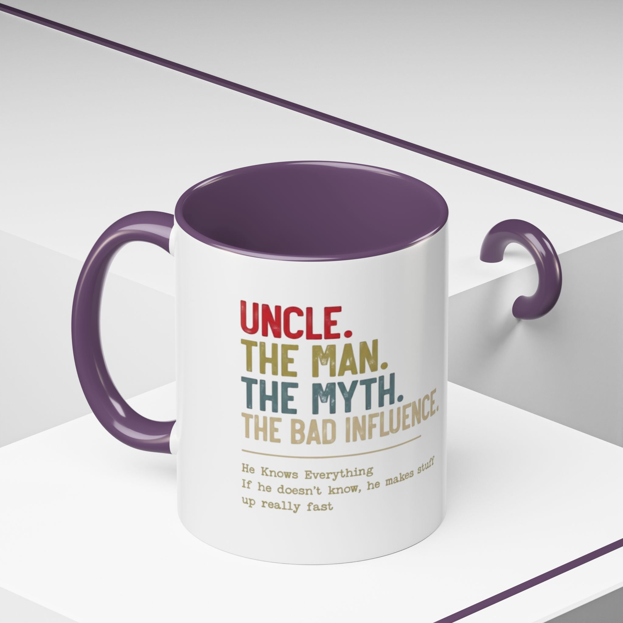 Uncle 'The Man, The Myth, The Legend' Accent Coffee Mug