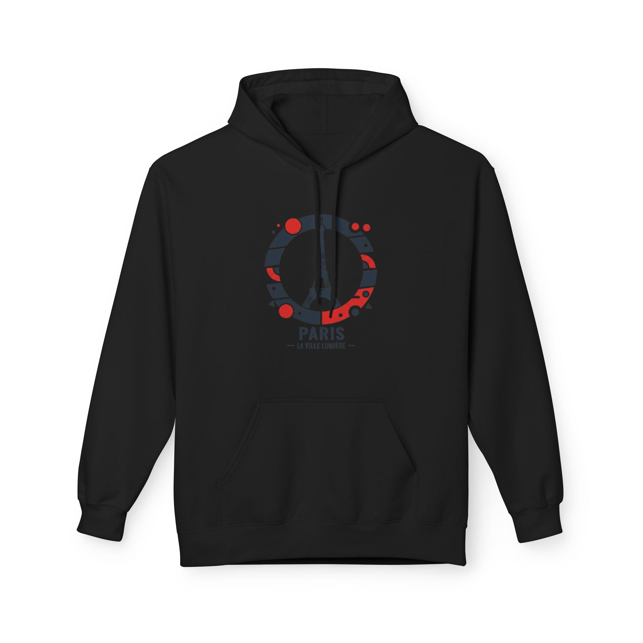 Paris Eiffel Circle Hoodie — La Ville Lumière Travel Sweatshirt