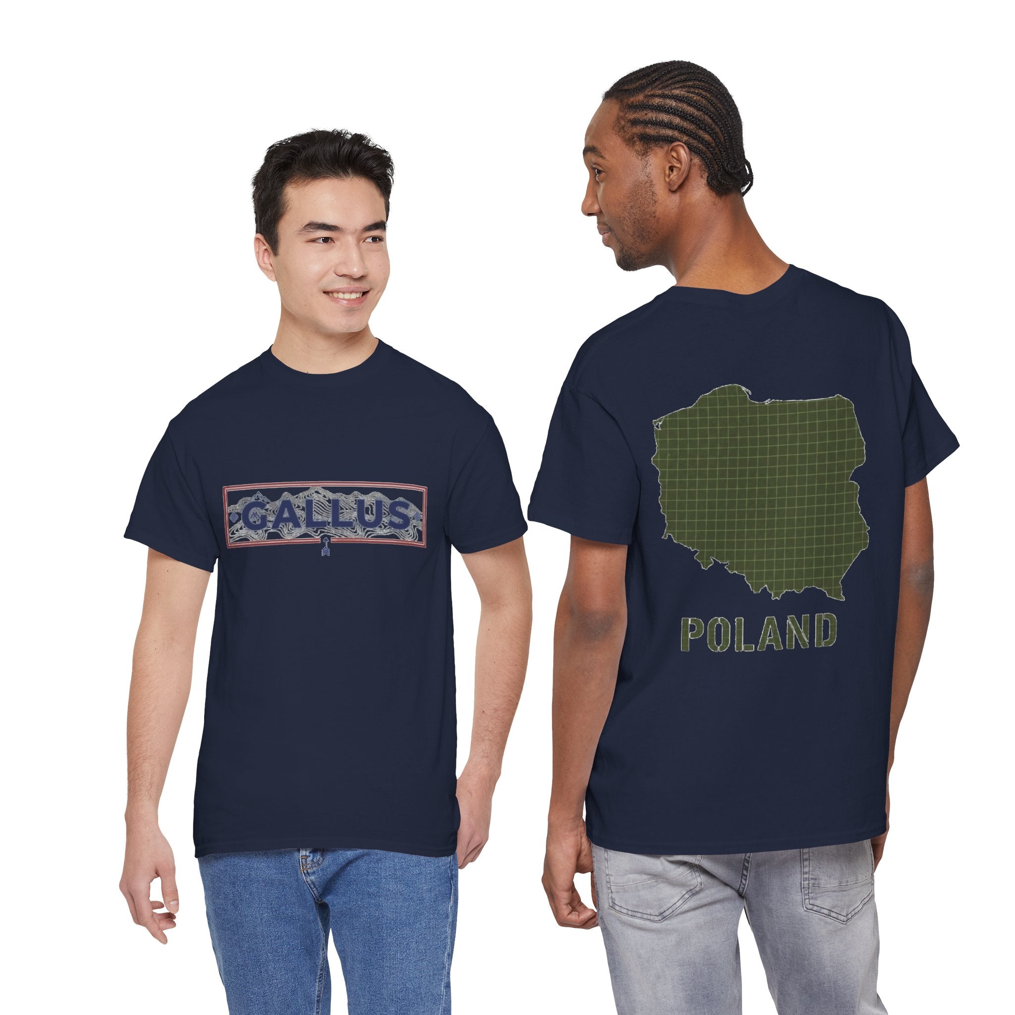 Poland Map T-Shirt — Gallus Logo Military-Style Polish Pride Tee