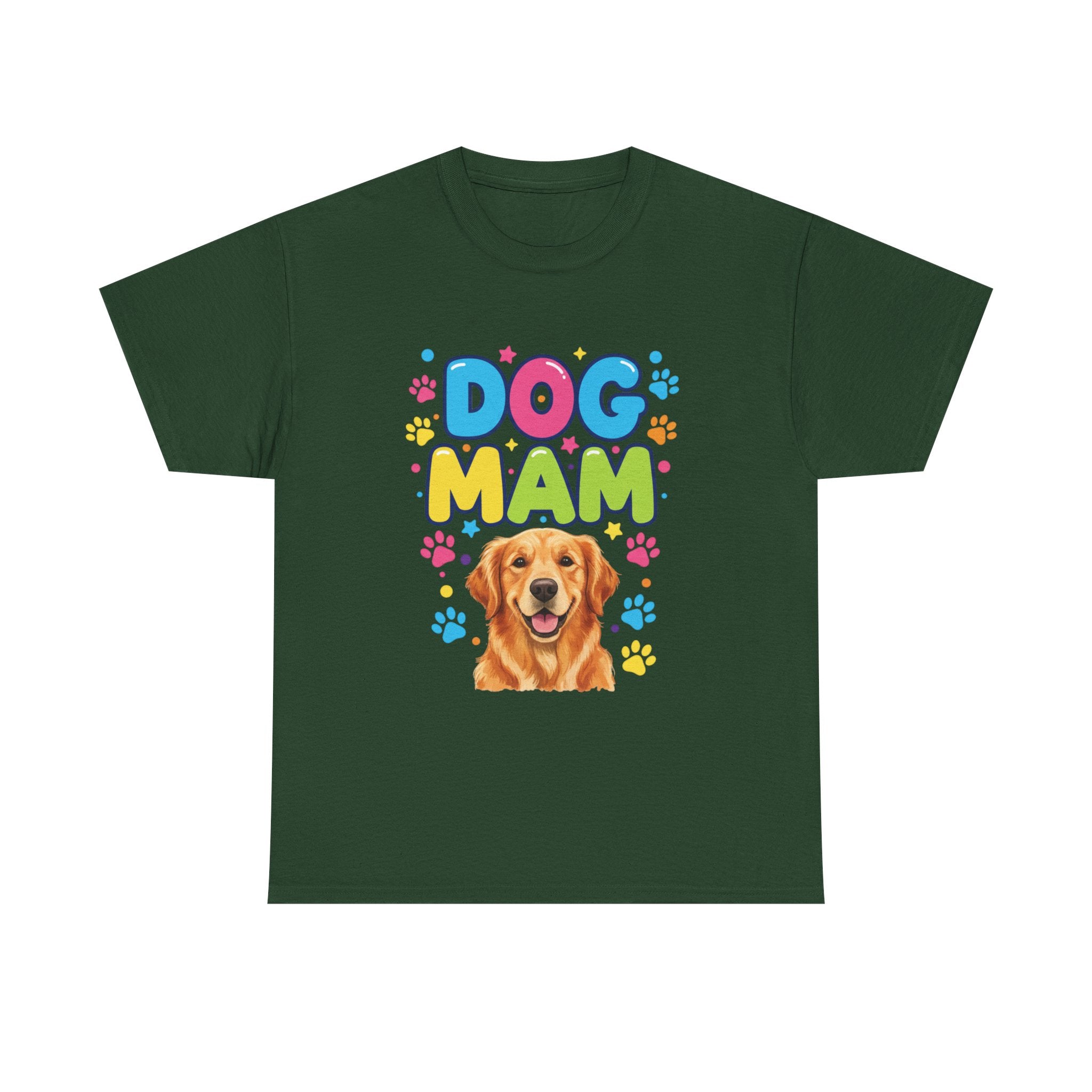 Dog Mam T-Shirt — Cute Colorful "Dog Mam" Graphic Tee for Dog Lovers