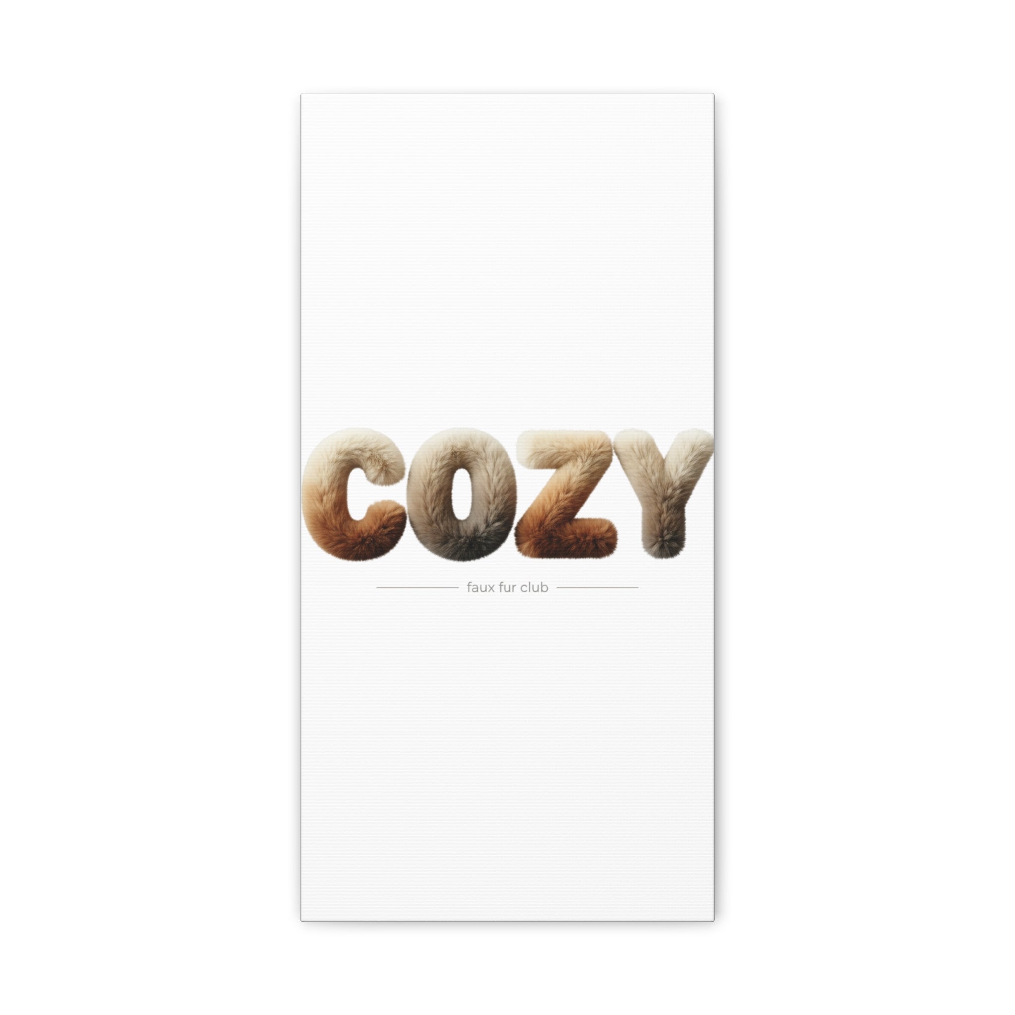 Cozy Faux-Fur Texture Canvas | Stretched Matte Wall Art