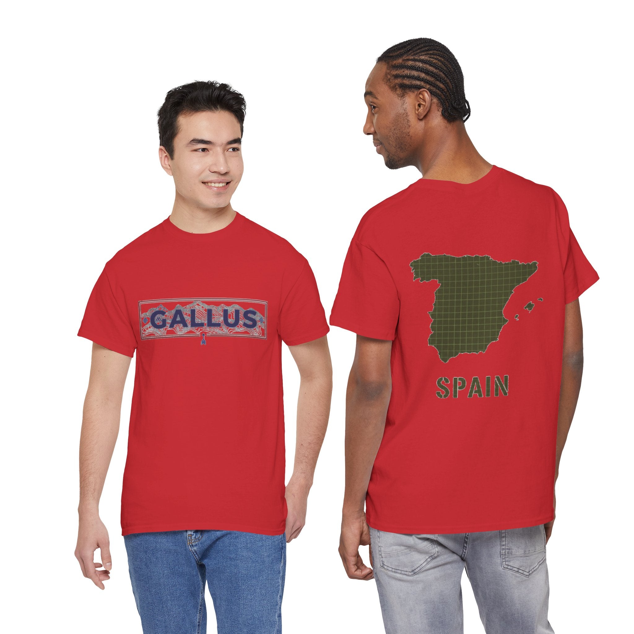 Spain Map T-Shirt • Gallus Logo Travel Tee