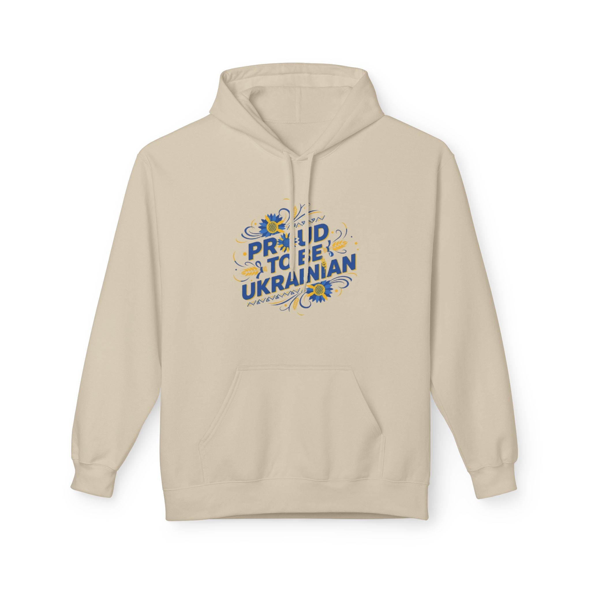 Proud to Be Ukrainian Hoodie — Sunflower Patriotic Ukrainian Pride Sweatshirt