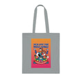 Scottish Cow Cartoon Cotton Tote — "Och Aye the Moo-ving!" Funny Celtic Grocery Bag