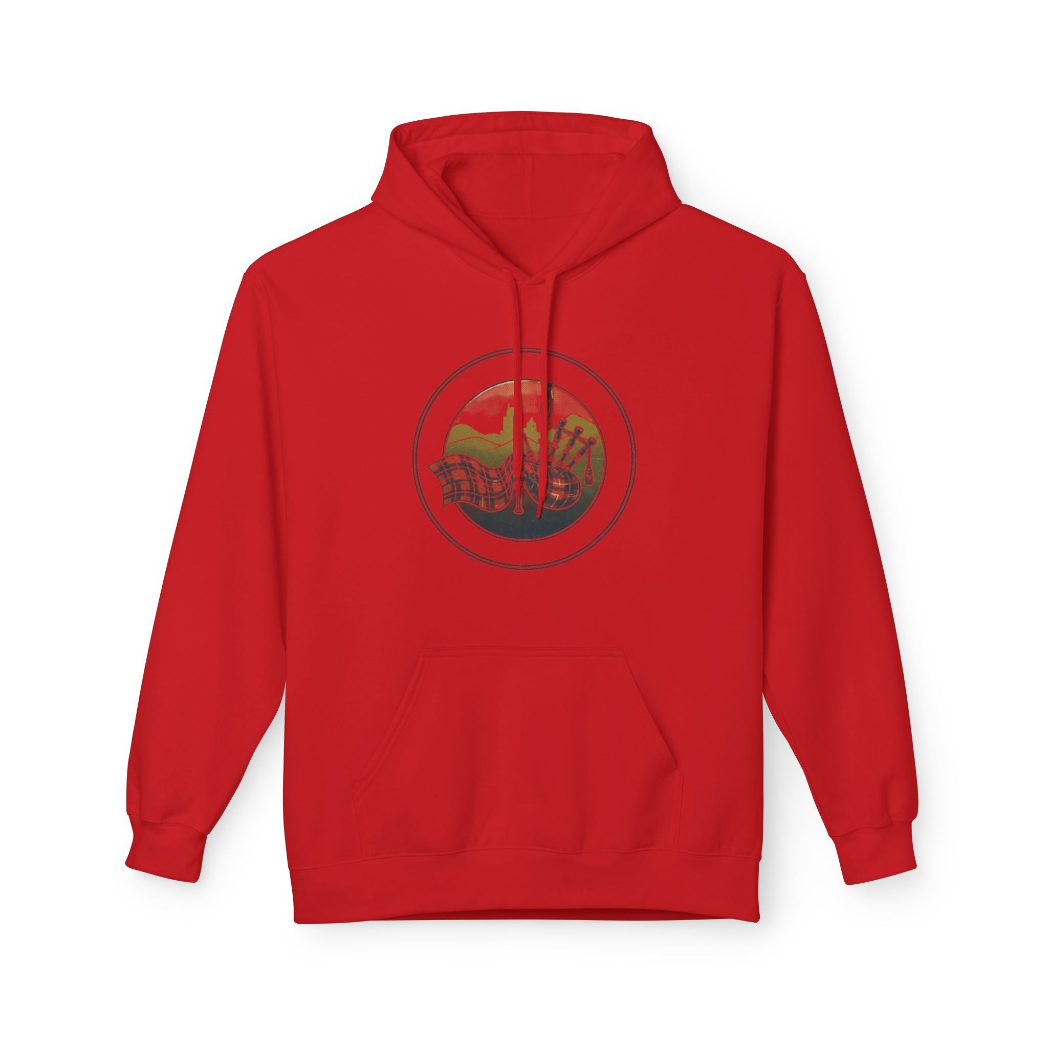 Vintage Mountain Waves Hoodie — Retro Scenic Nature Graphic