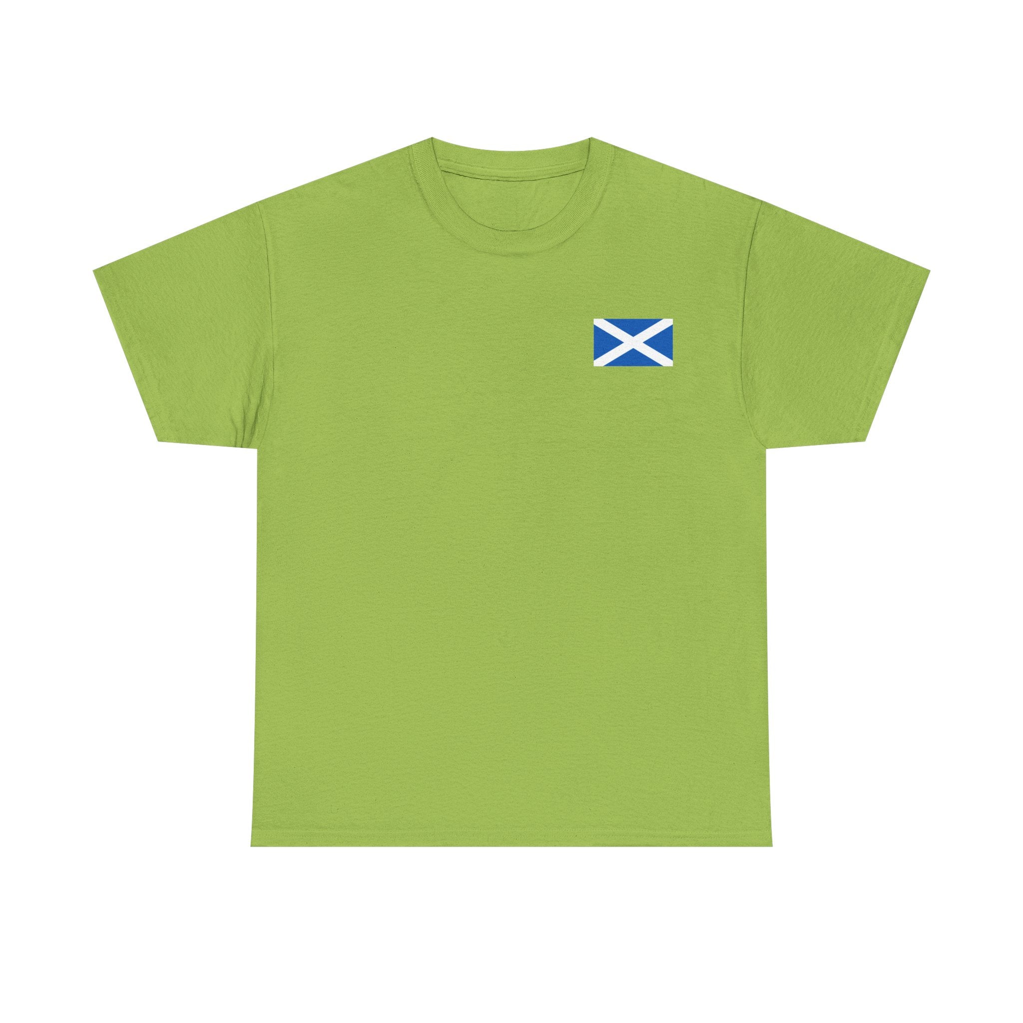 Scottish and Proud T-Shirt — Stag Crest with Saltire Flag