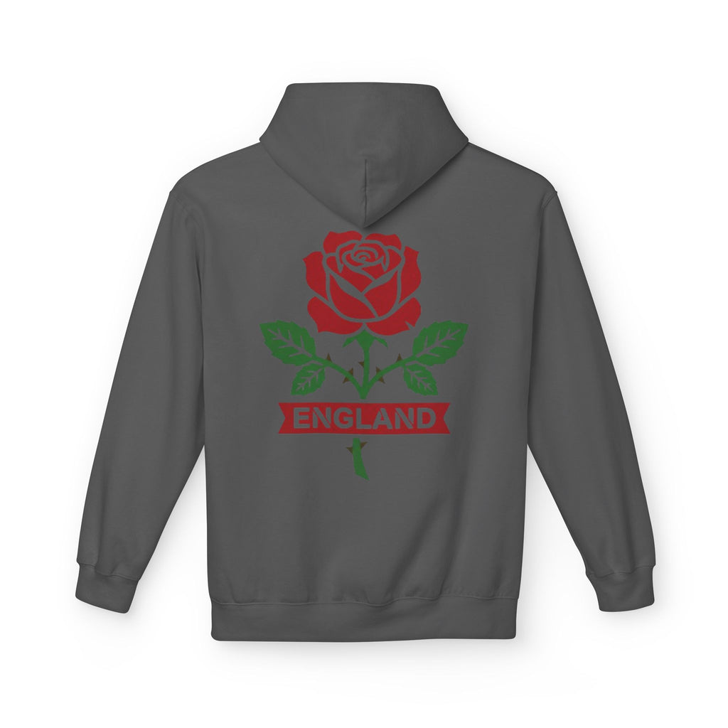 England Rose Hoodie – Classic Red Rose Emblem Sweatshirt