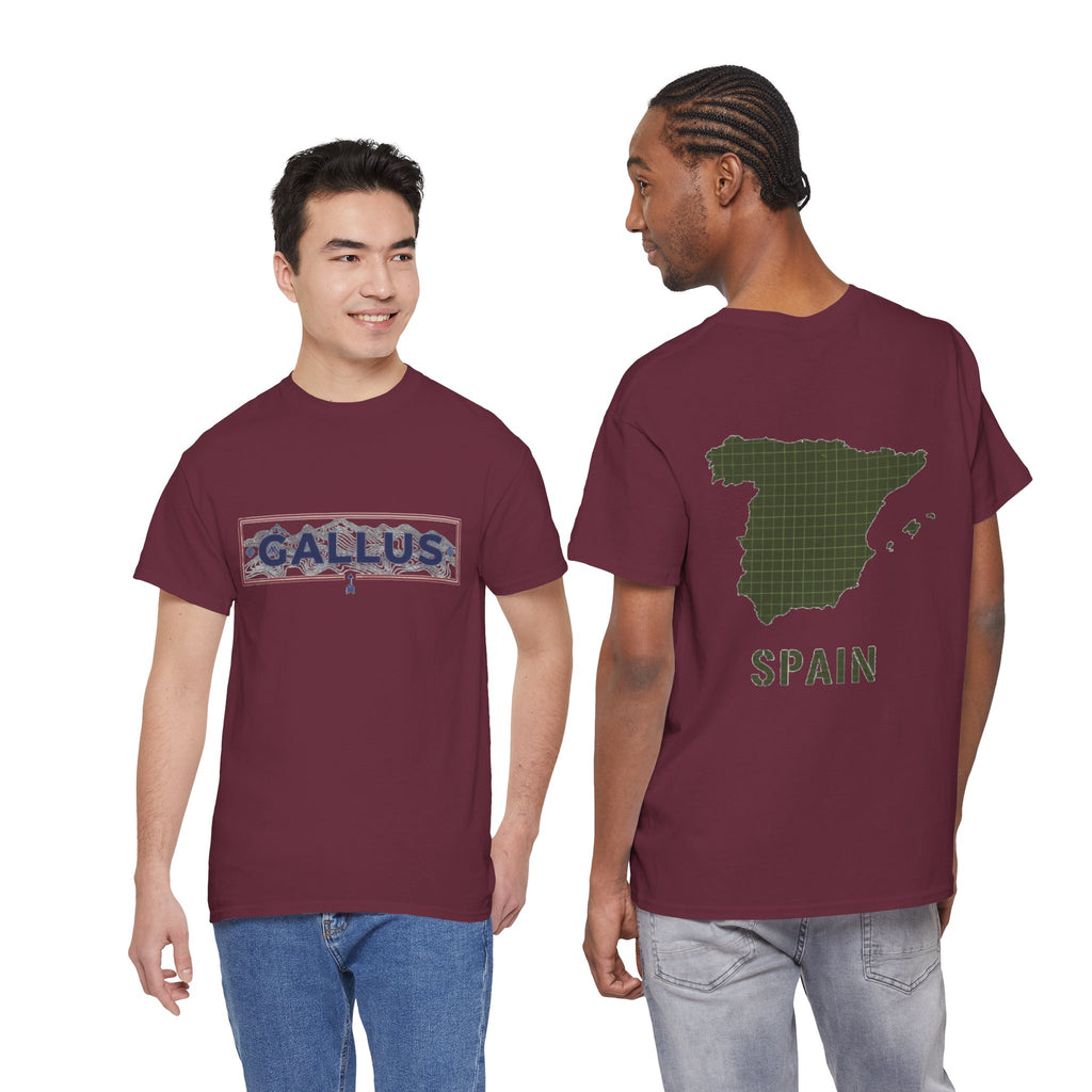 Spain Map T-Shirt • Gallus Logo Travel Tee