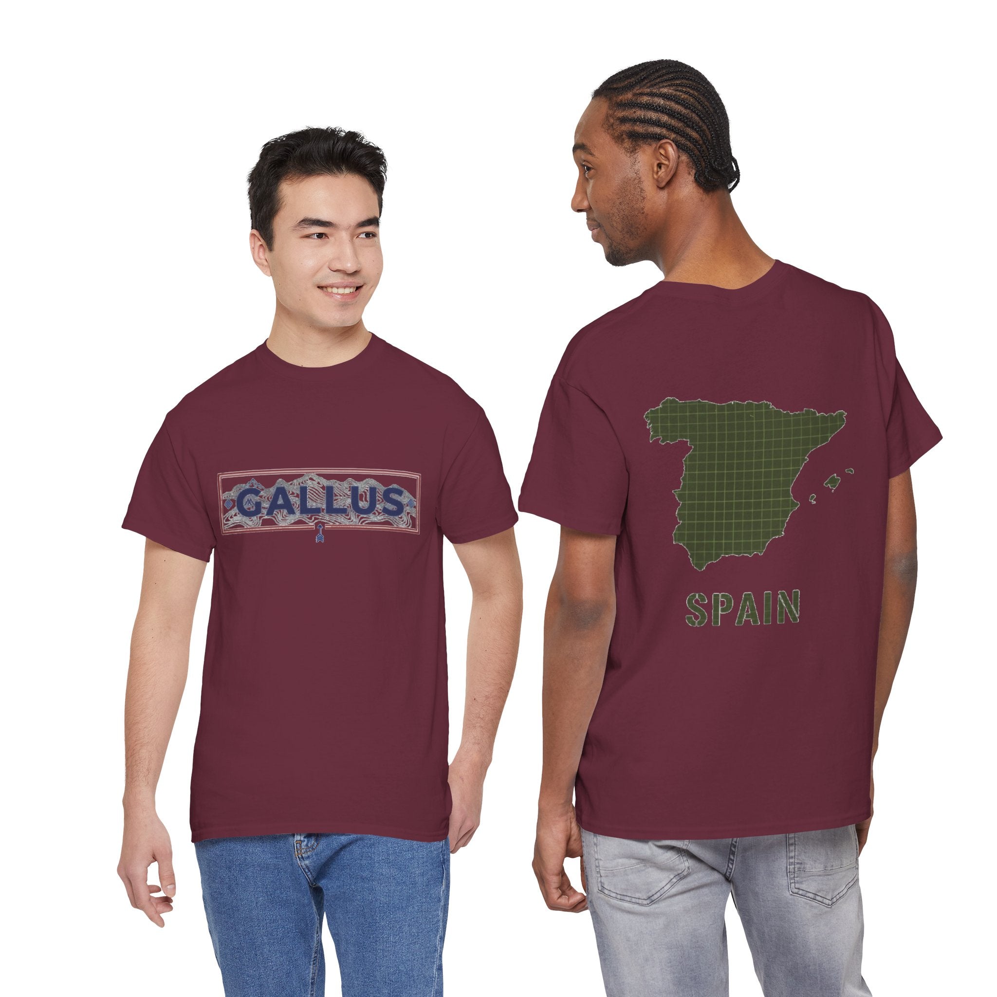 Spain Map T-Shirt • Gallus Logo Travel Tee