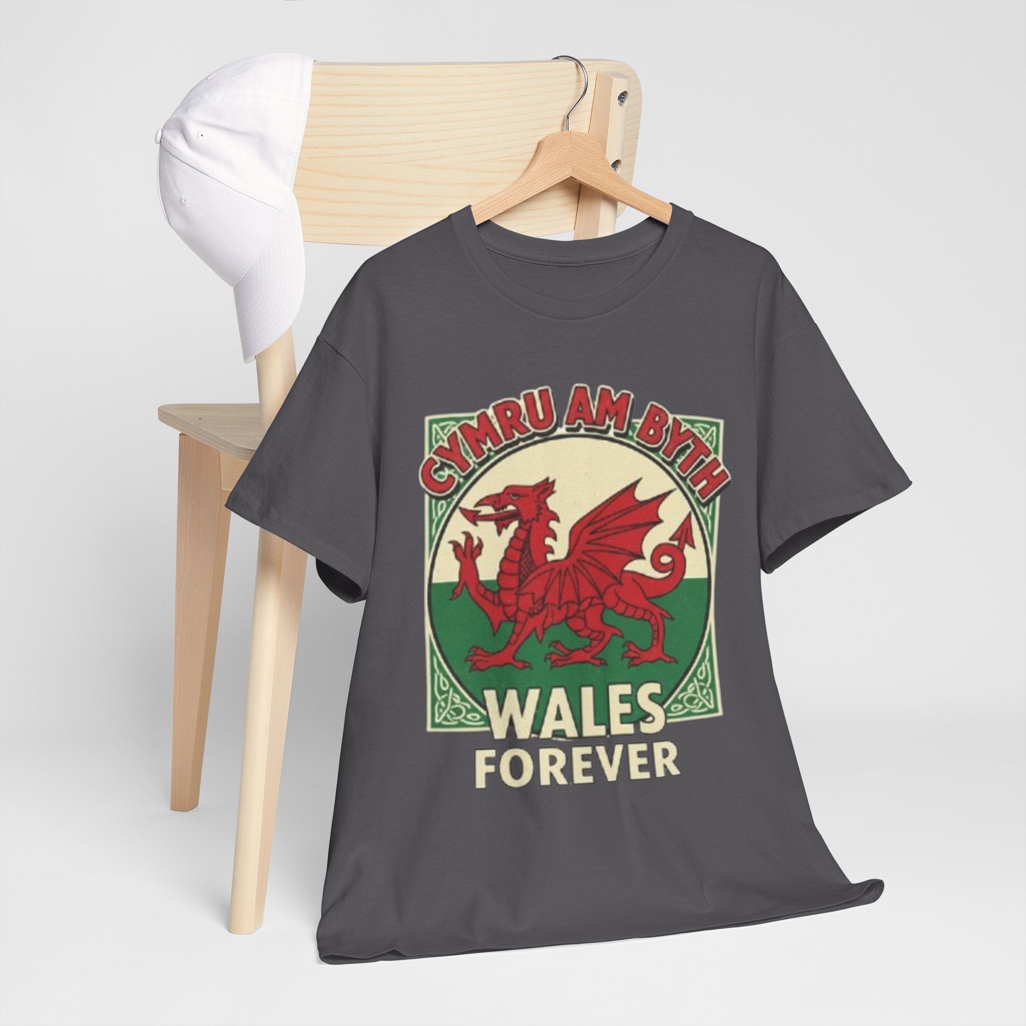 Wales Forever T-Shirt — Cymru Am Byth Retro Welsh Dragon Tee