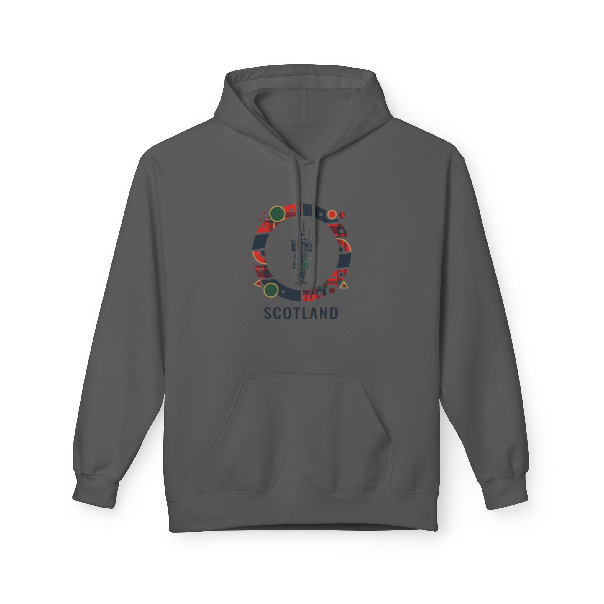 Scotland Crest Graphic Hoodie — Scottish Flag & Thistle Travel Souvenir