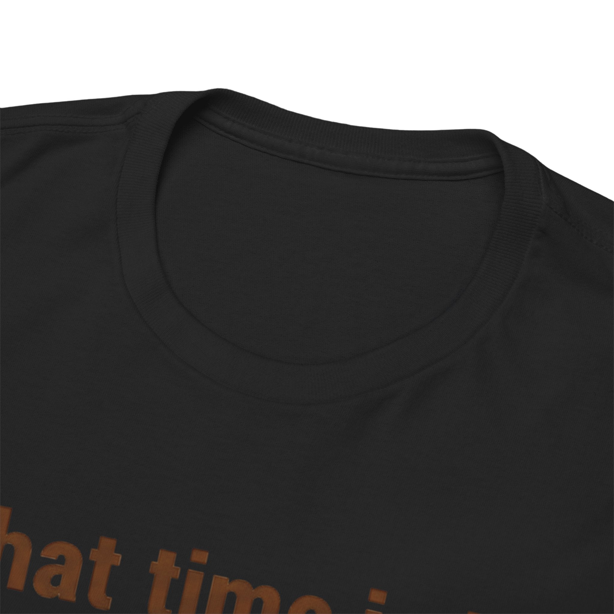 Pierogi Time T‑Shirt — "What time is it? Pierogi time!" Vintage Clock Food Tee