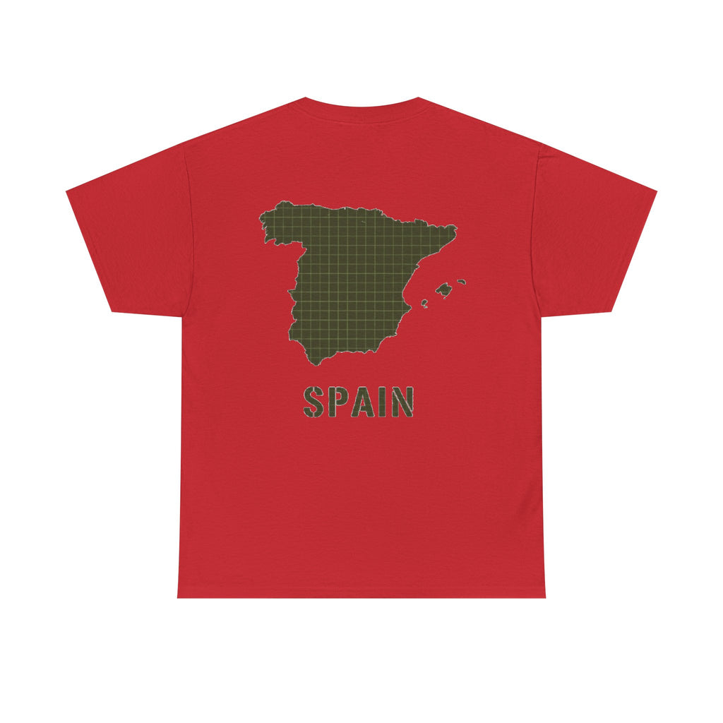 Spain Map Graphic Tee — Minimalist Travel T‑Shirt