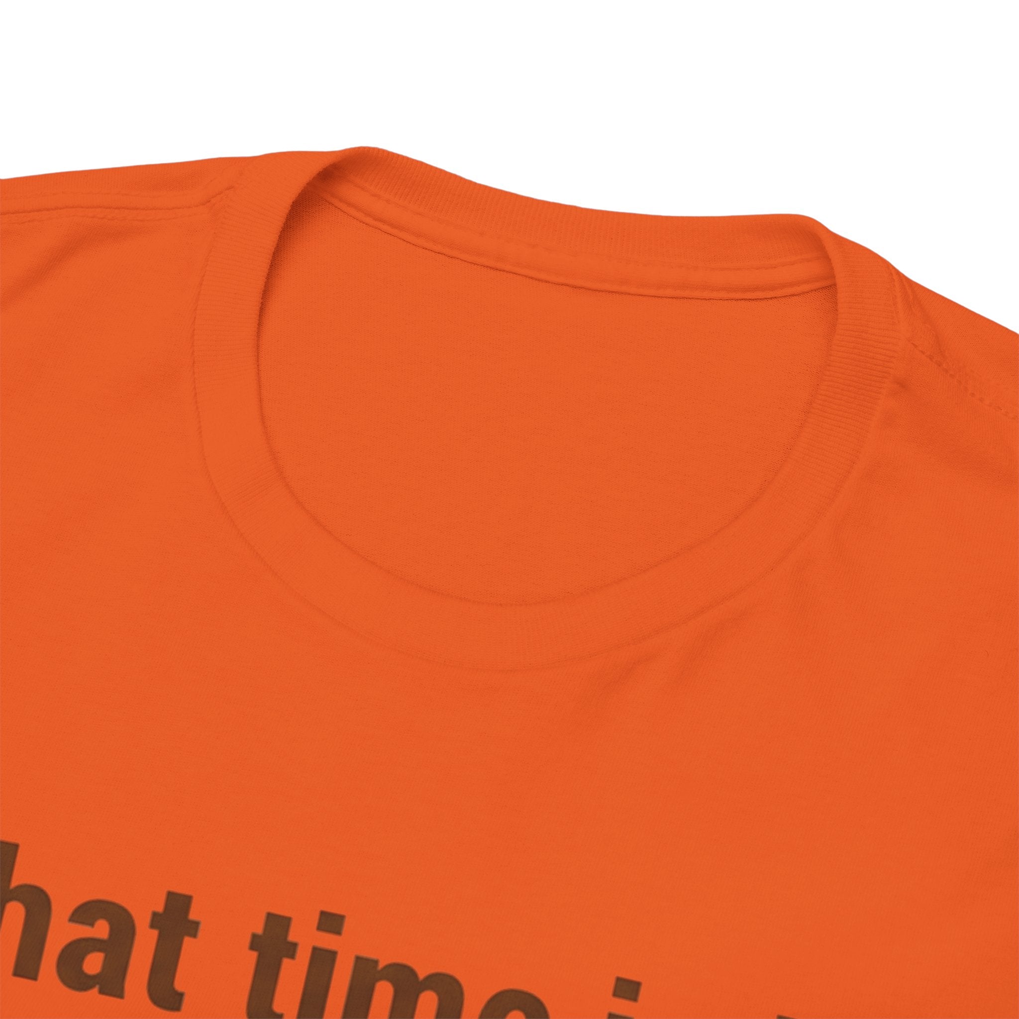 Pierogi Time T‑Shirt — "What time is it? Pierogi time!" Vintage Clock Food Tee