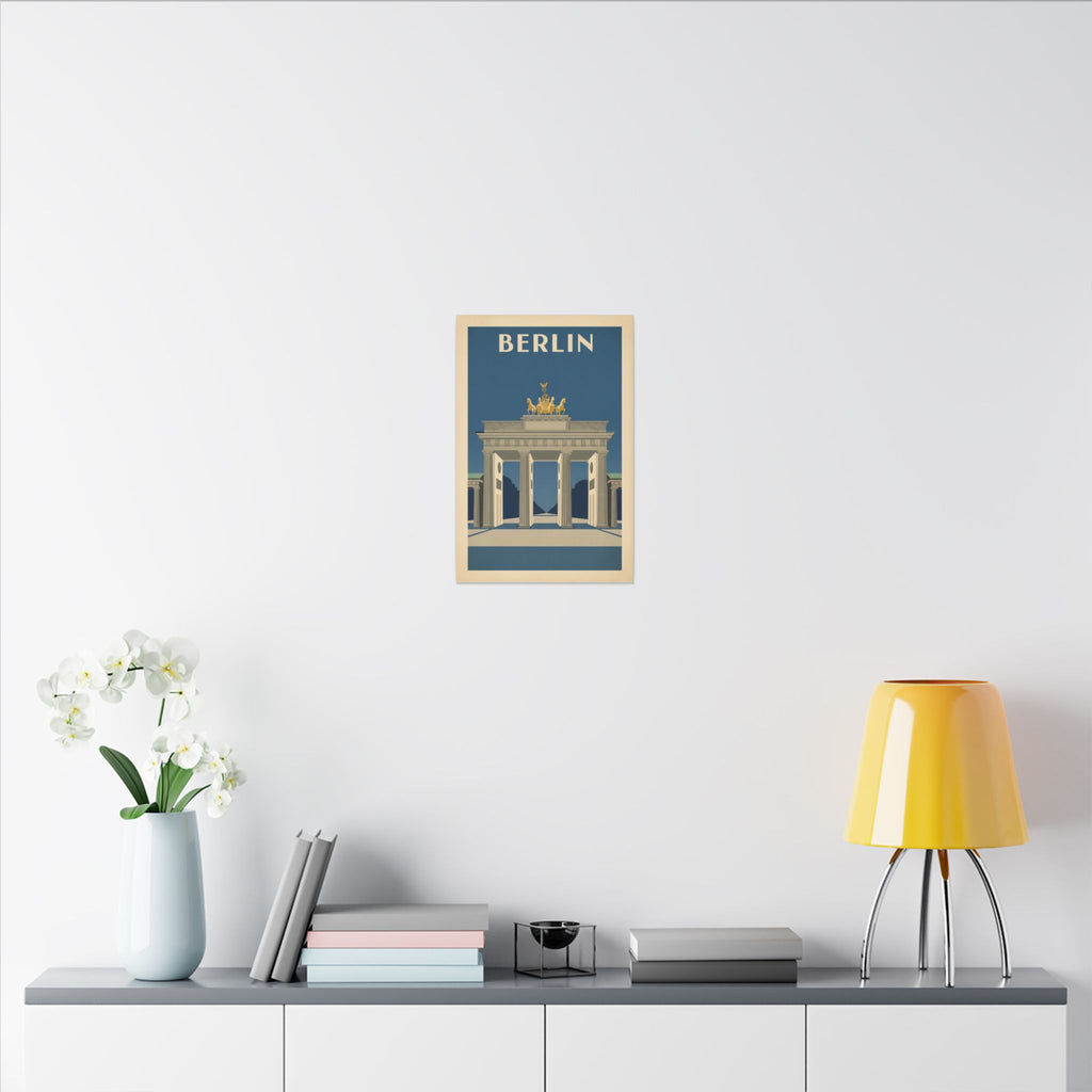Berlin Brandenburger Tor Matte Canvas Print
