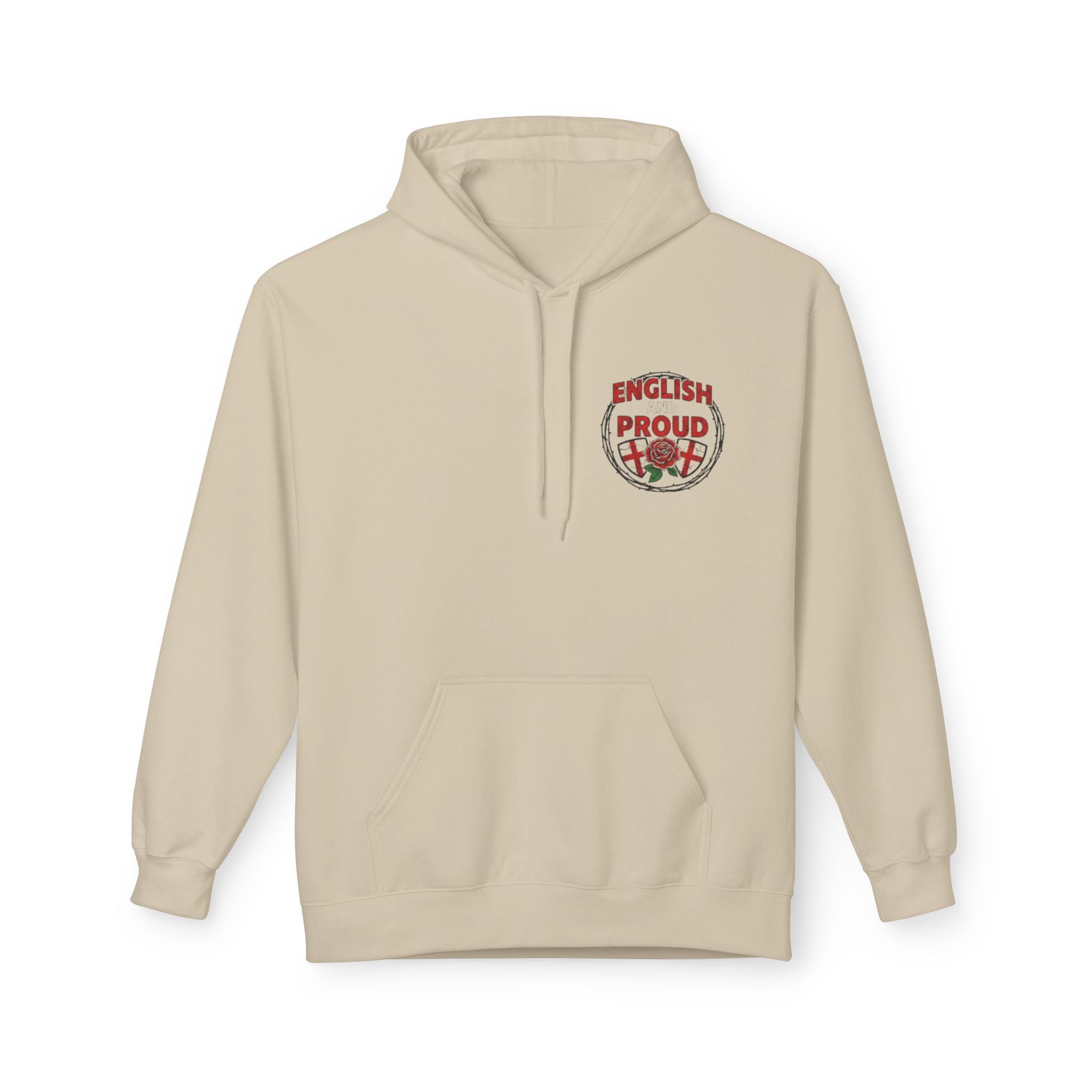 England Rose Hoodie – Classic Red Rose Emblem Sweatshirt