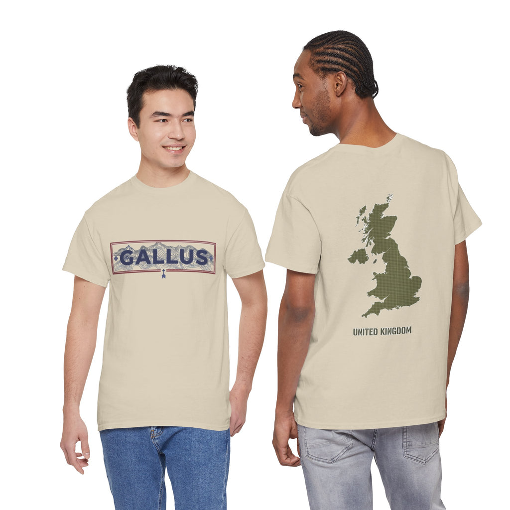 United Kingdom Map Tee — "GALLUS" Streetwear Graphic T-Shirt