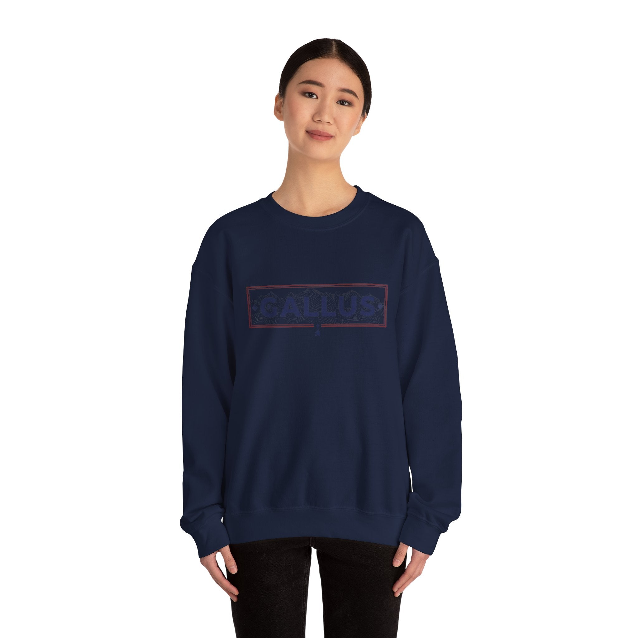 Spain Map Crewneck Sweatshirt — GALLUS Logo Travel Pullover