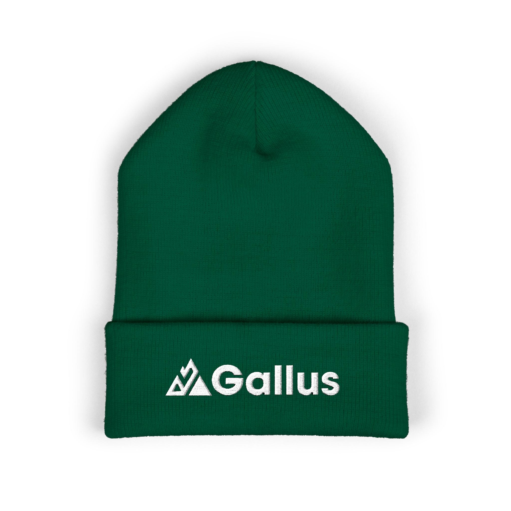 Gallus Embroidered Cuffed Beanie — Classic Knit Winter Hat