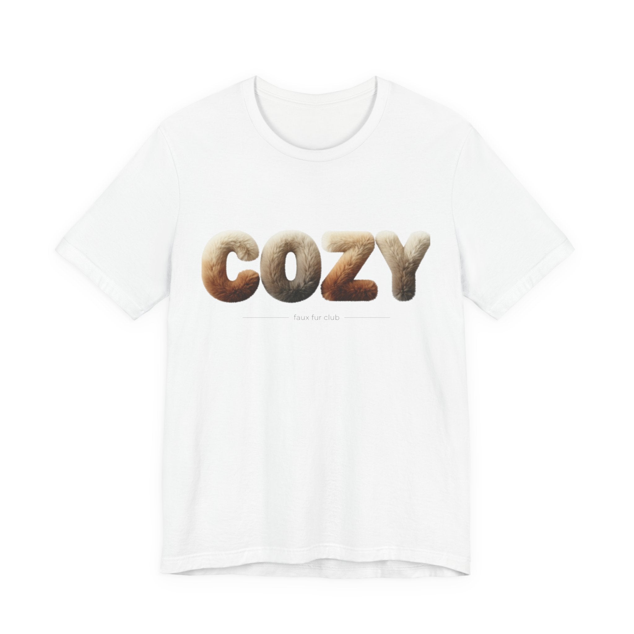 Cozy Faux-Fur Texture Tee | faux fur print shirt, cozy texture design
