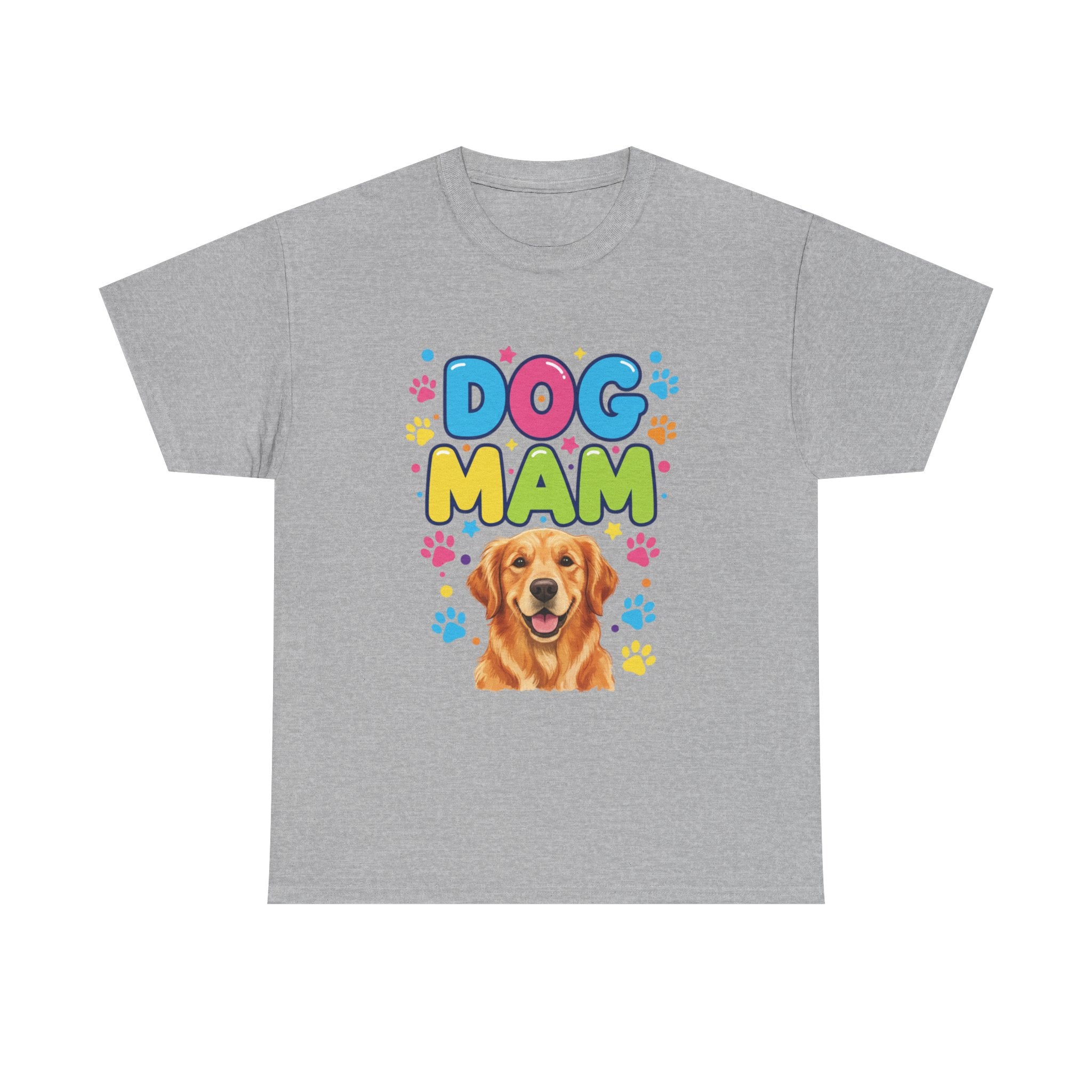 Dog Mam T-Shirt — Cute Colorful "Dog Mam" Graphic Tee for Dog Lovers