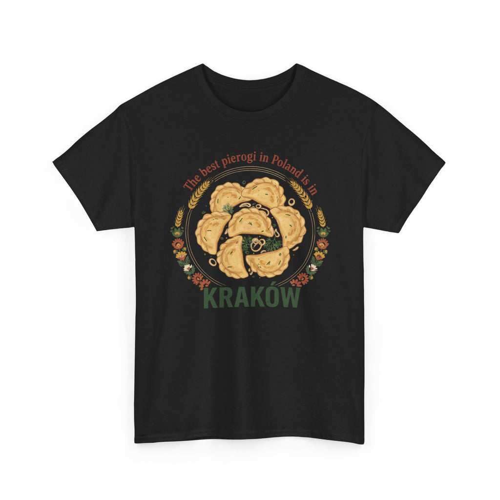 Kraków Pierogi Graphic Tee — "The best pierogi in Poland is in KRAKÓW" T-Shirt