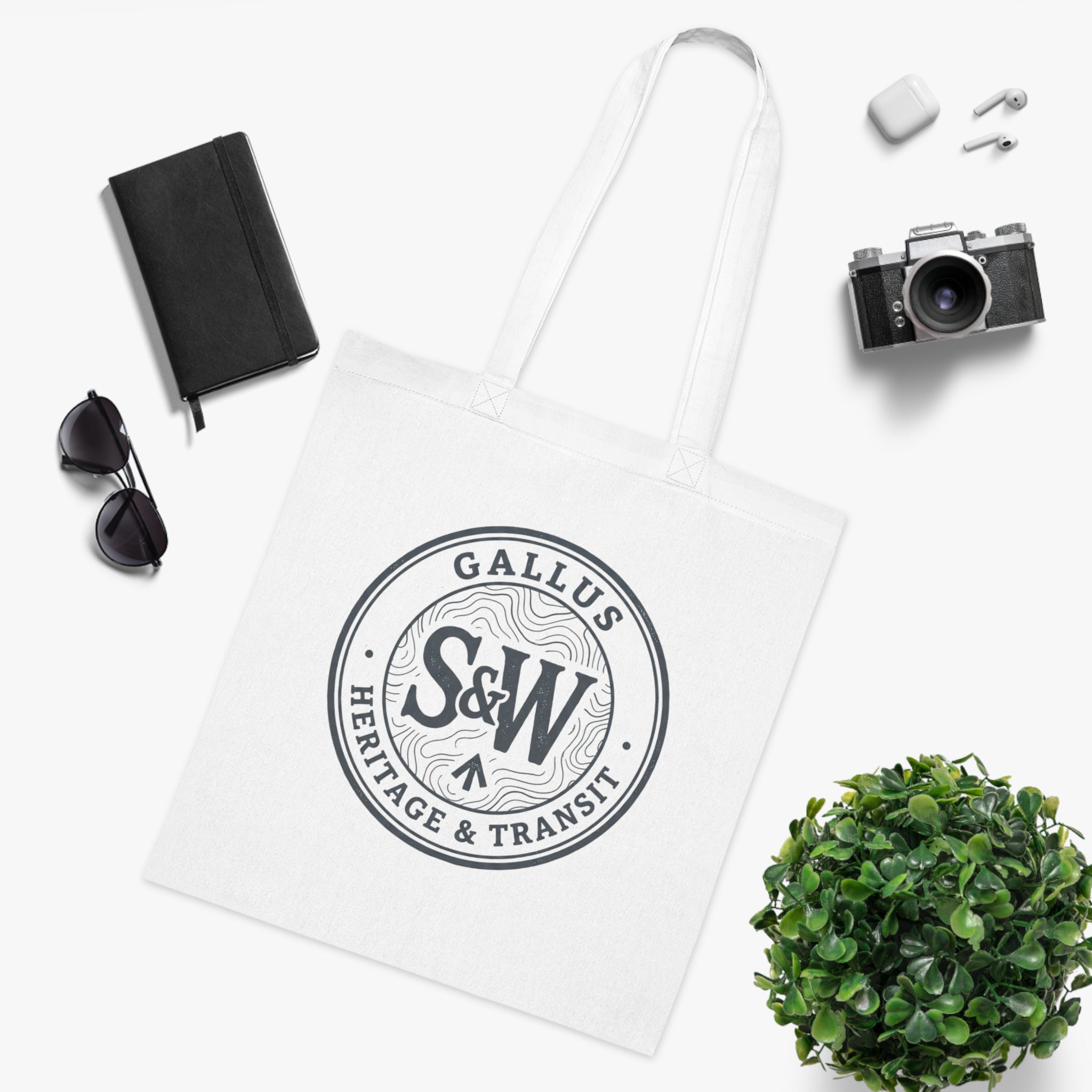 Gallus S&W Heritage Cotton Tote Bag – Vintage Seal Logo Tote