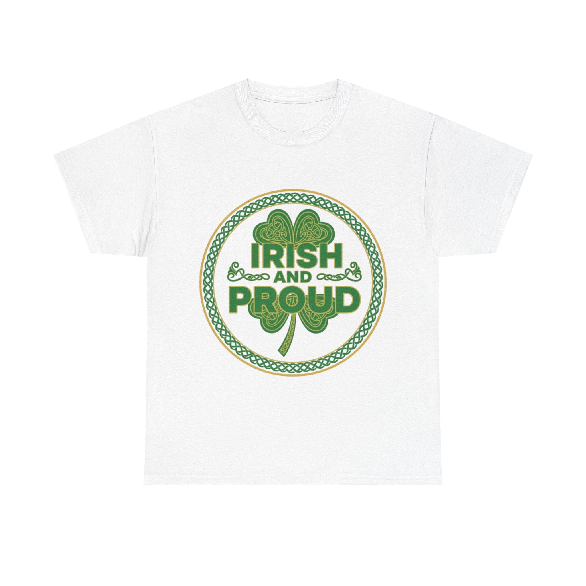 Irish and Proud Shamrock T-Shirt — St. Patrick’s Day Celebration Tee