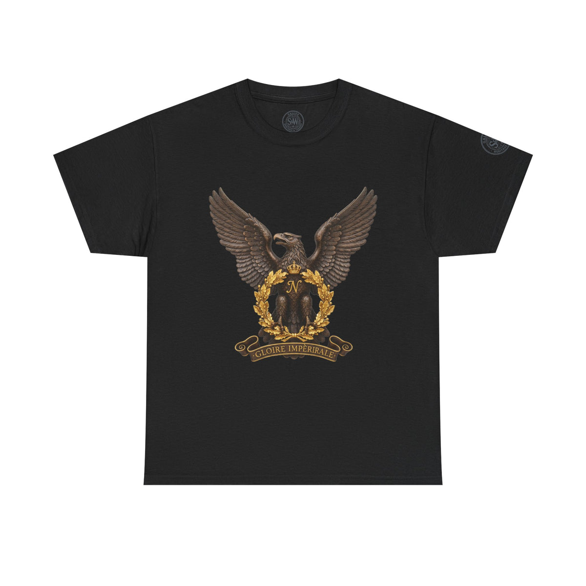 French Bonaparte Eagle Crest T-Shirt — Napoleonic Heritage Tee — product image 2