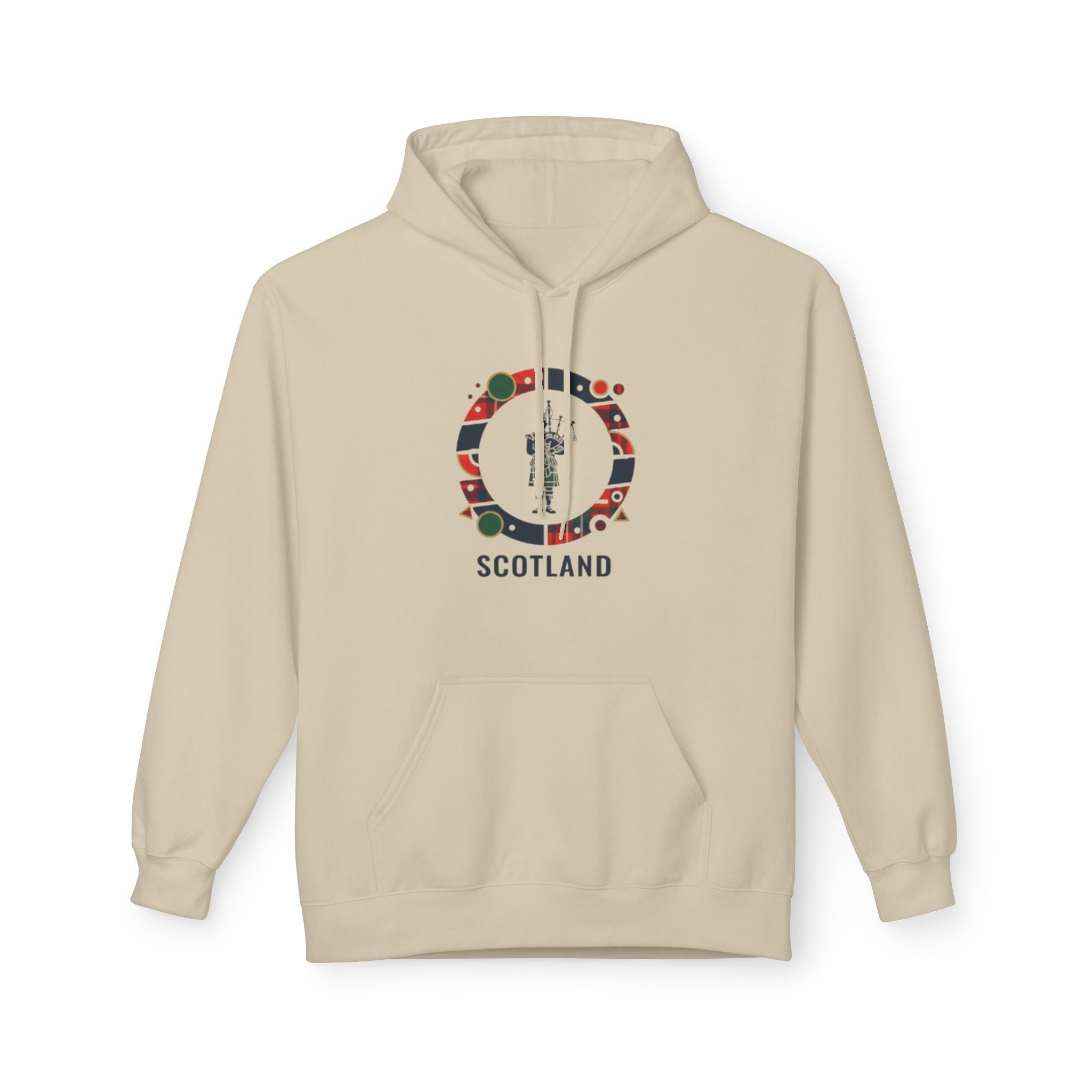 Scotland Crest Graphic Hoodie — Scottish Flag & Thistle Travel Souvenir